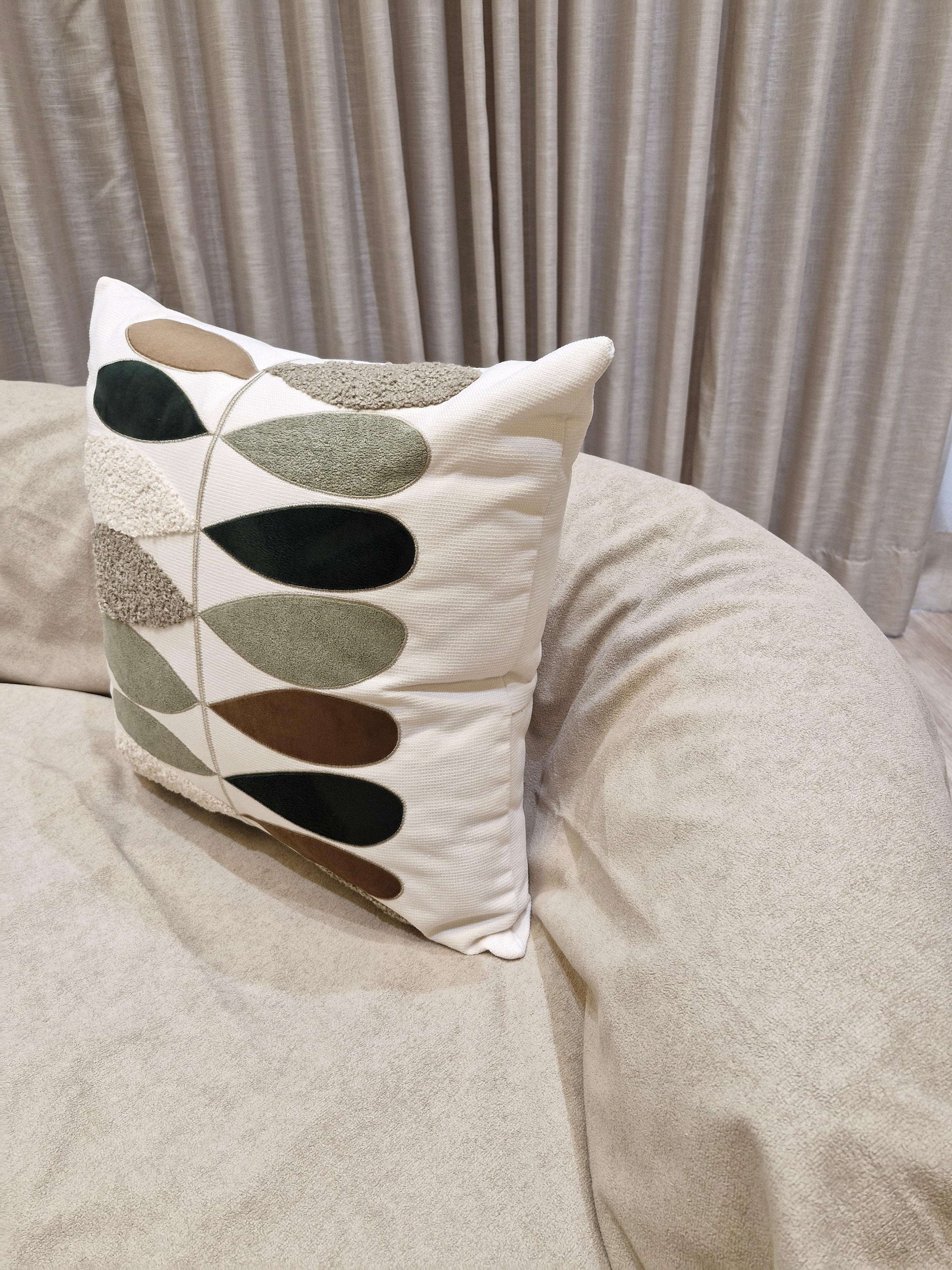 Almofada Decorativa Boucler Verde Claro 55cmX55cm
