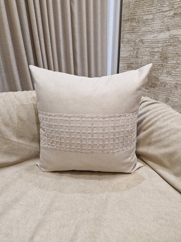 Almofada Decorativa em Tela Bege 55cmX55cm
