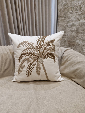 Almofada Decorativa Bordada Coqueiro01 55cmX55cm