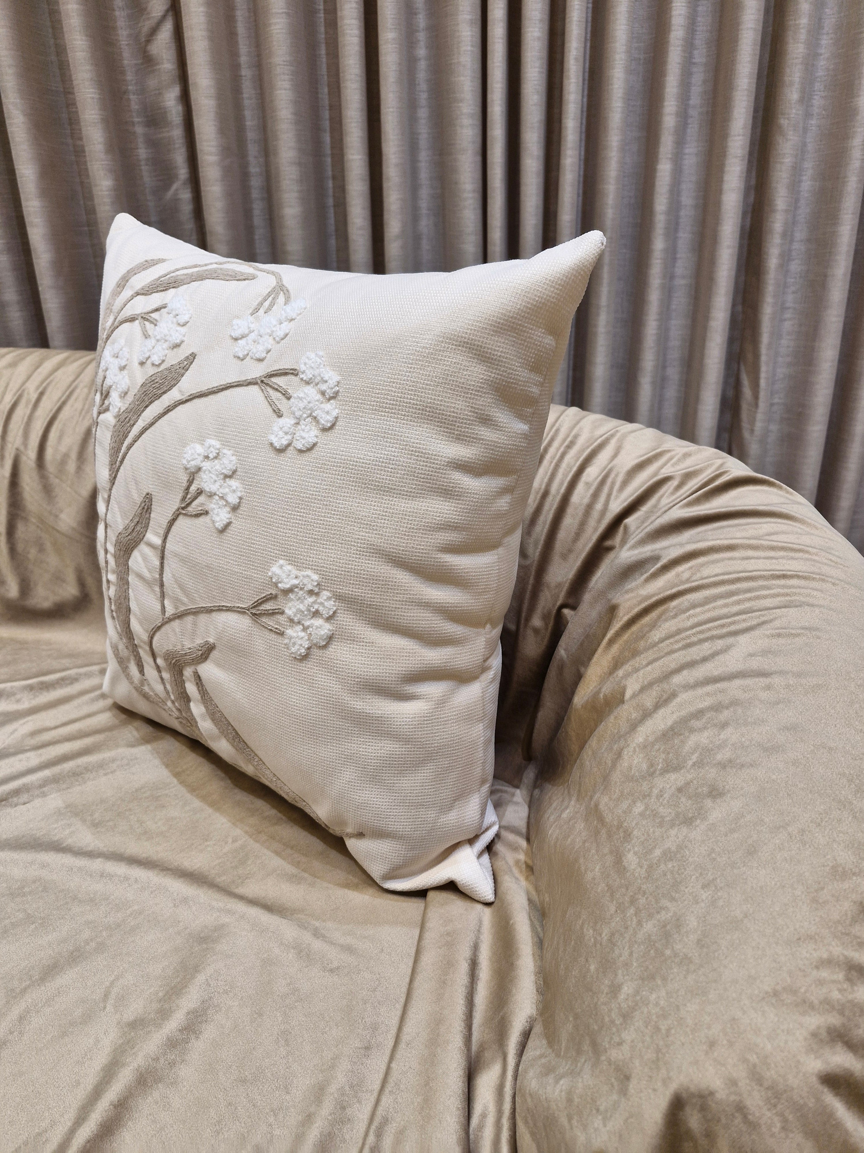 Almofada Decorativa Especial Cheille Branco 55cmX55cm