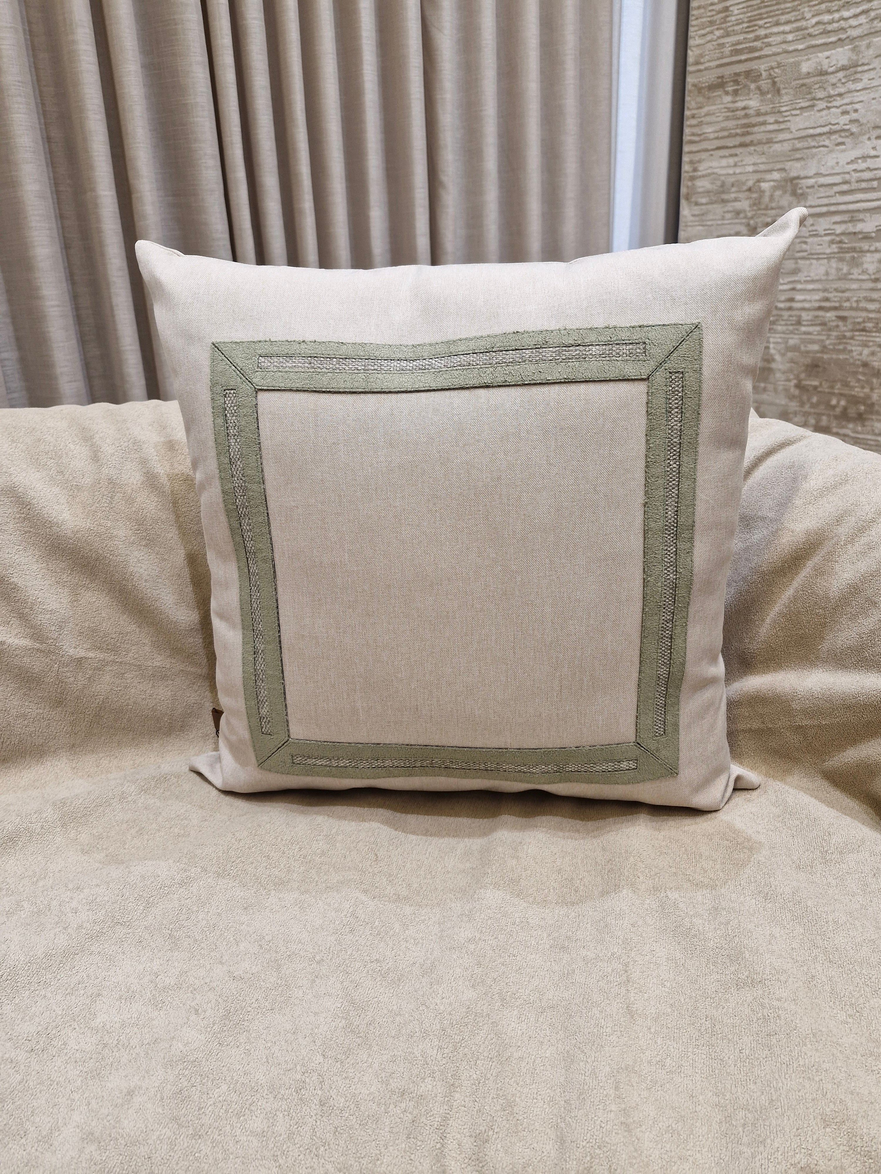 Almofada Decorativa Boucler Verde Claro 55cmX55cm