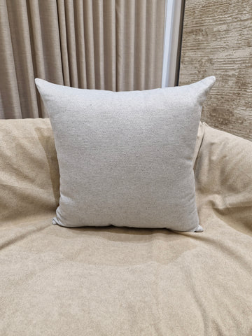 Almofada Decorativa Linho Cinza Trabalhado 55cmX55cm