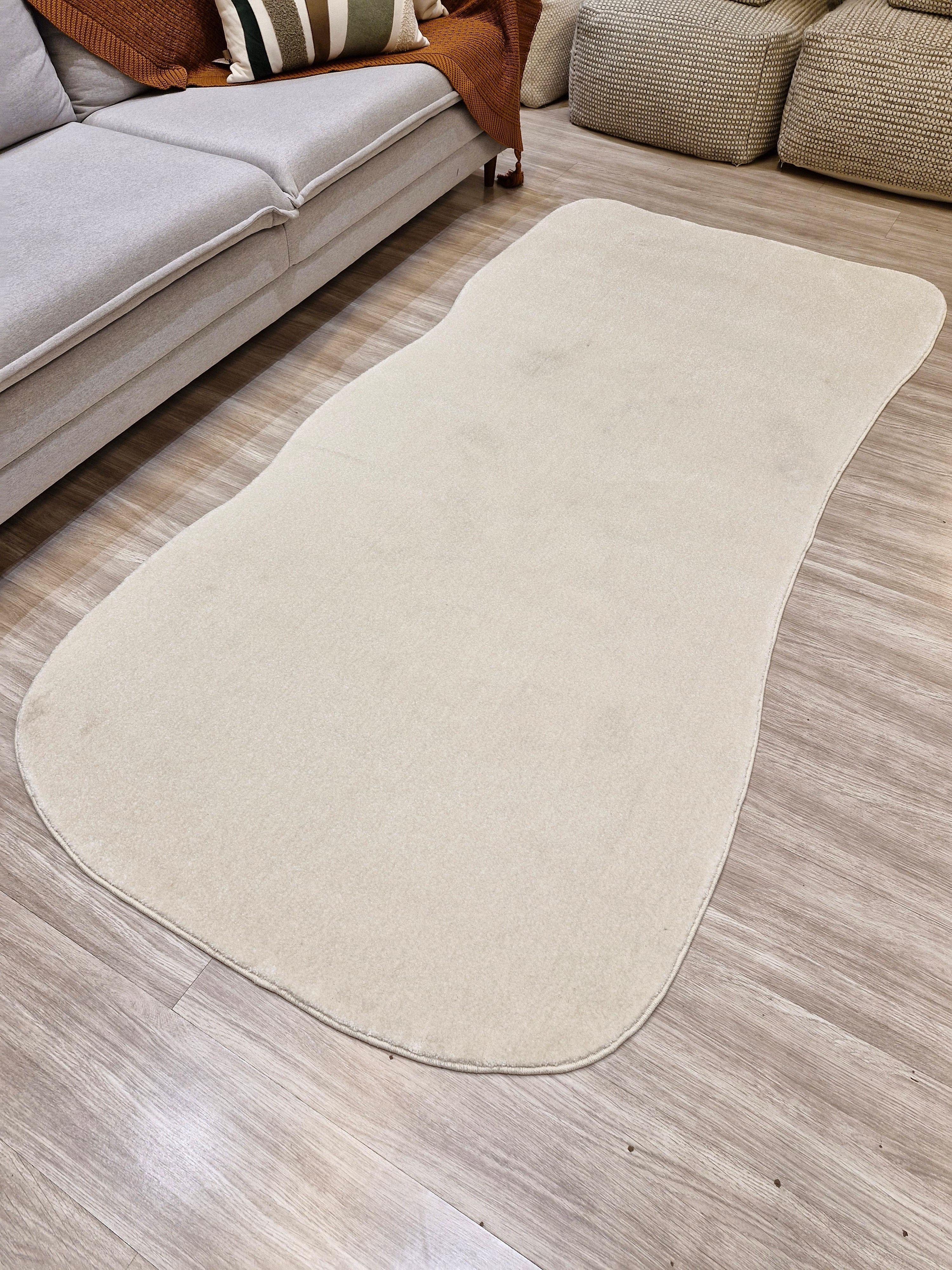 Tapete Orgânico Off White Impermeável 252x120 | Peça Única e No Estado (PU01)