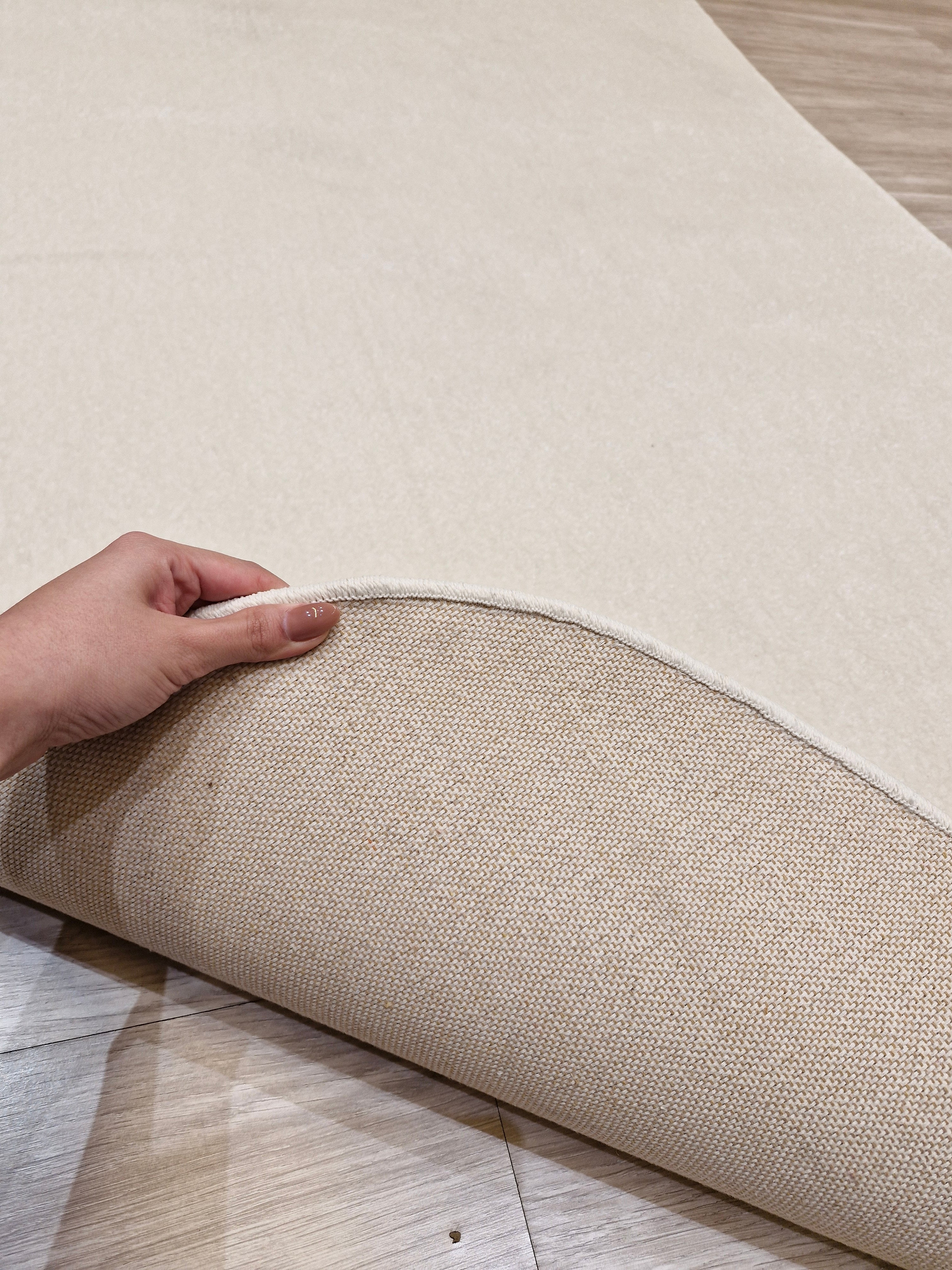 Tapete Orgânico Off White Impermeável 252x120 | Peça Única e No Estado (PU01)