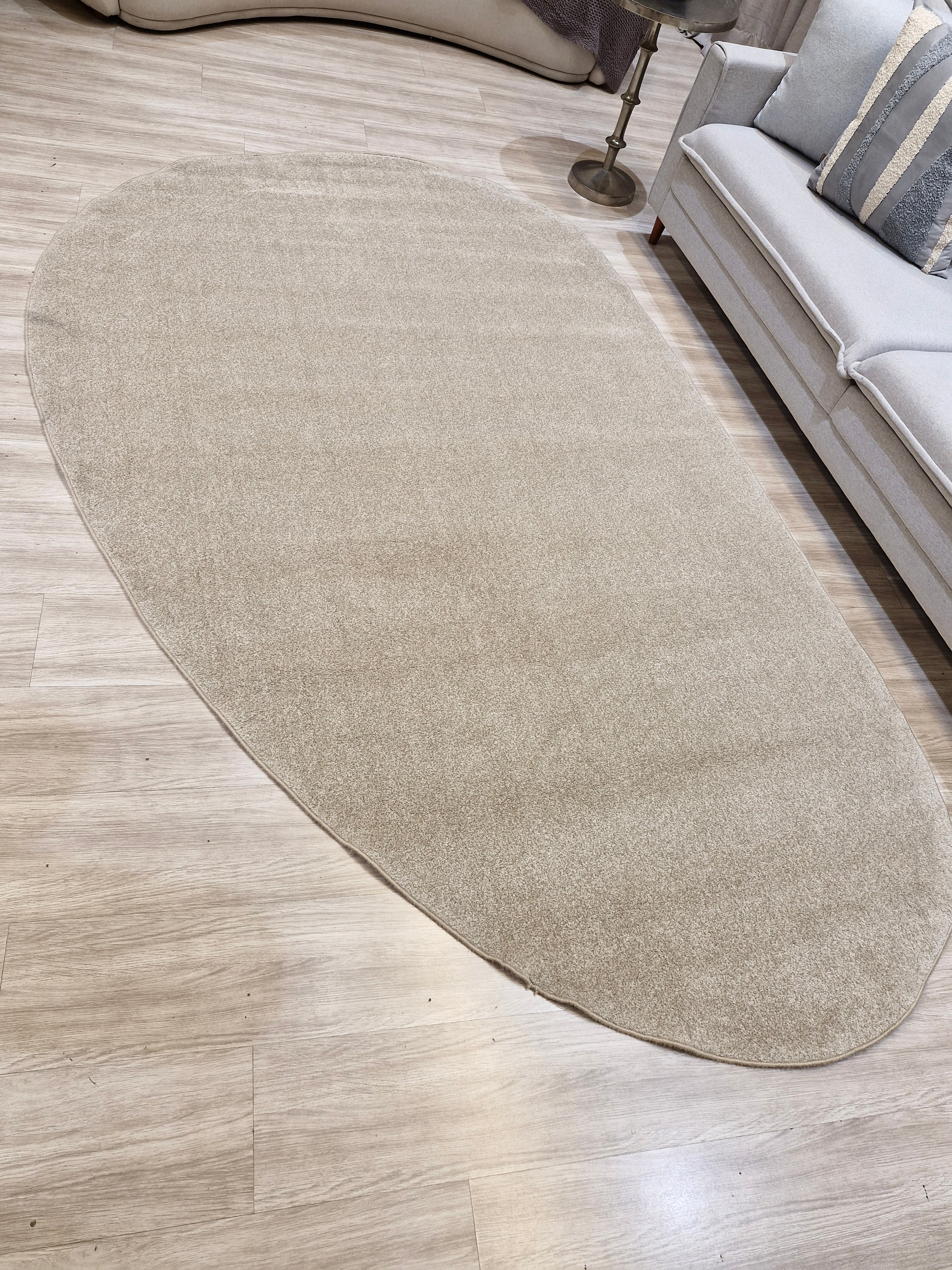 Tapete Orgânico Bege Forma1 180X295 | Peça Única (PU43)