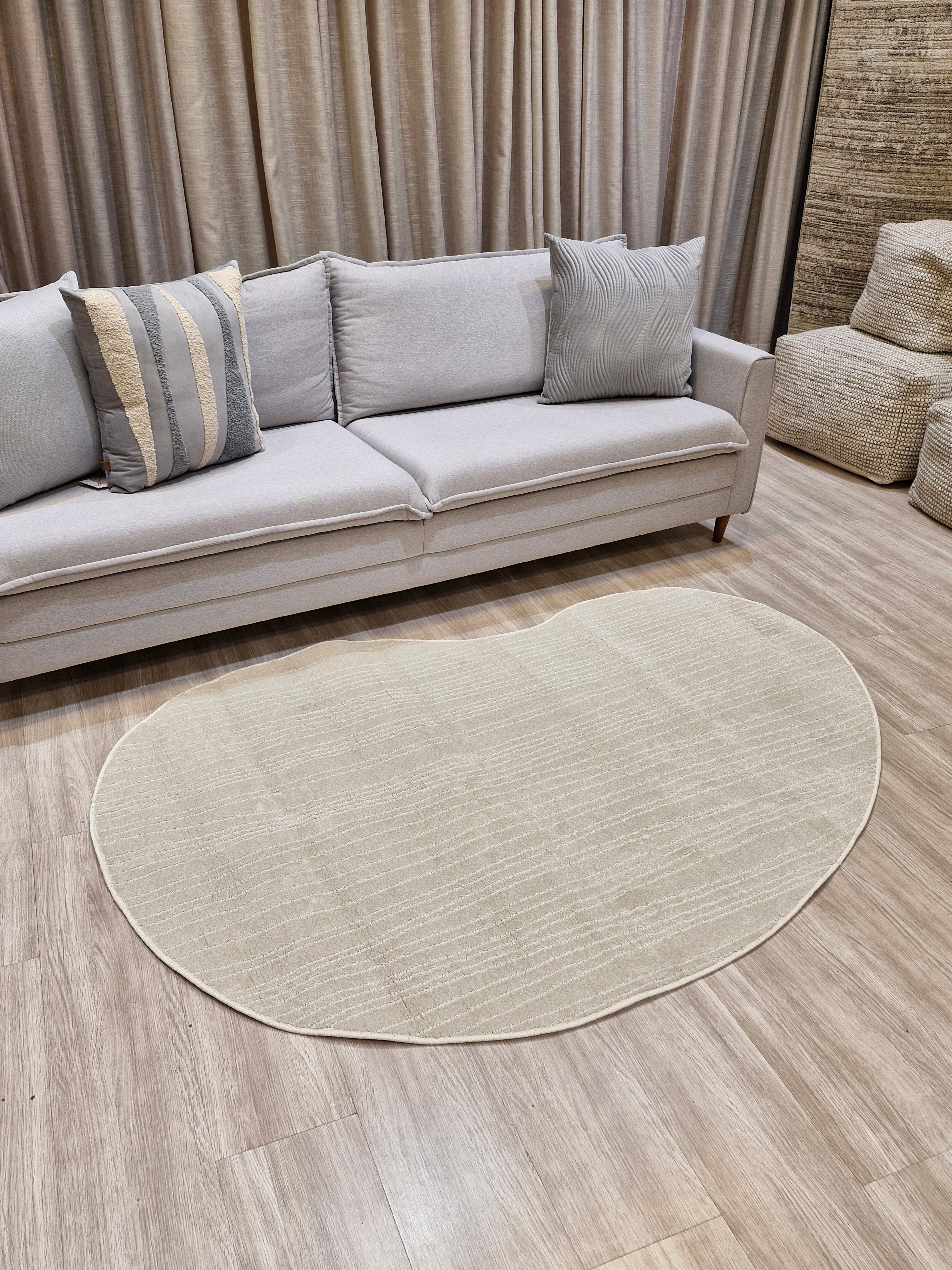 Tapete Orgânico Nassy Bege 130x200 | Peça Única (PU33)