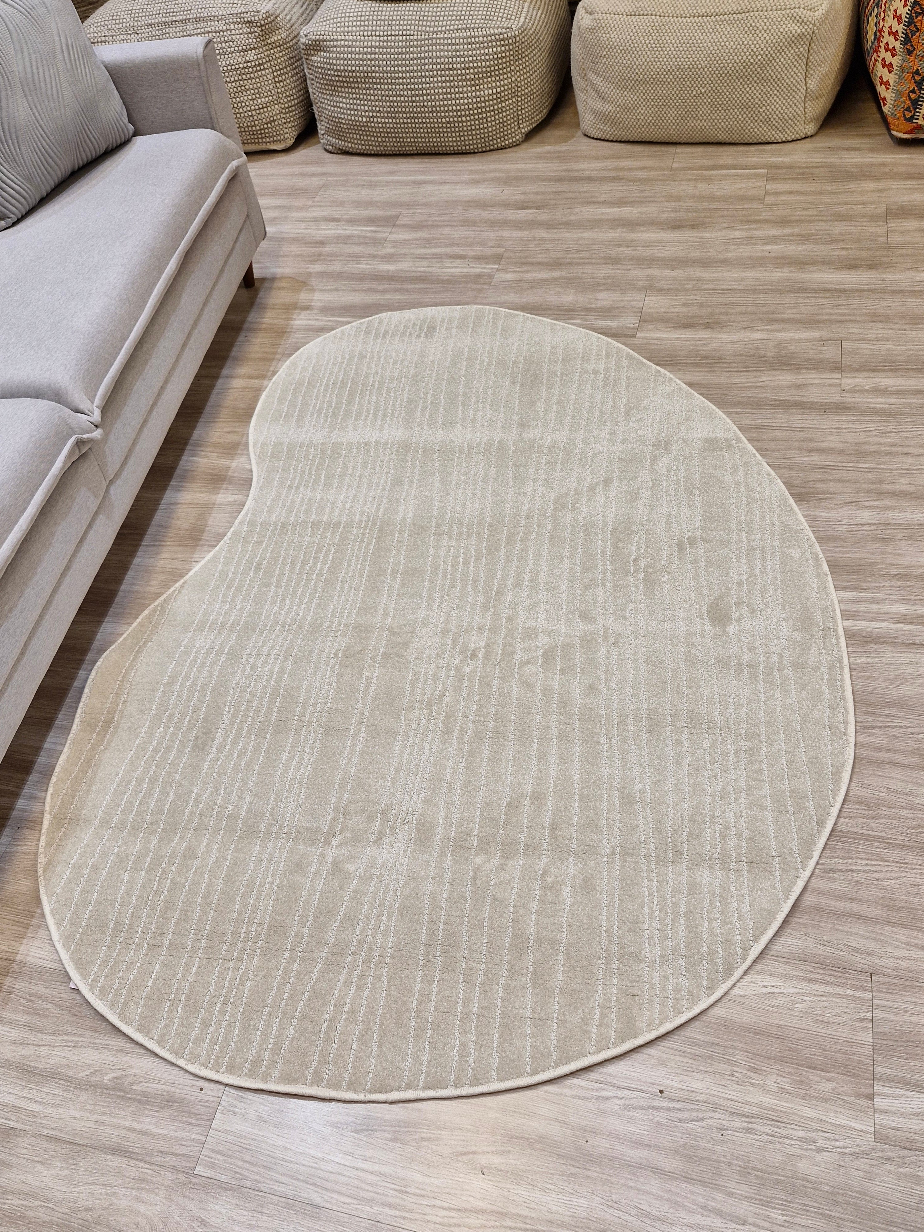 Tapete Orgânico Nassy Bege 130x200 | Peça Única (PU33)