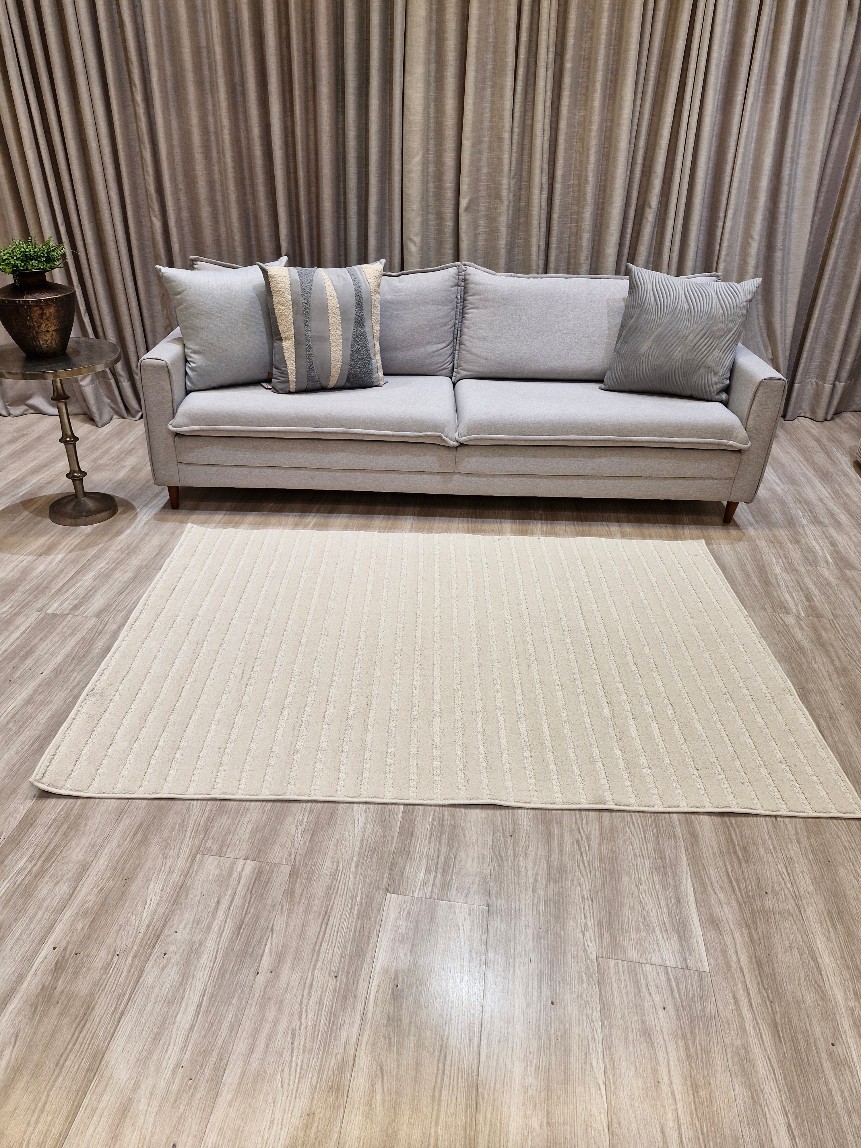 Tapete Listras Areia 140x200 | Peça Única (PU47)