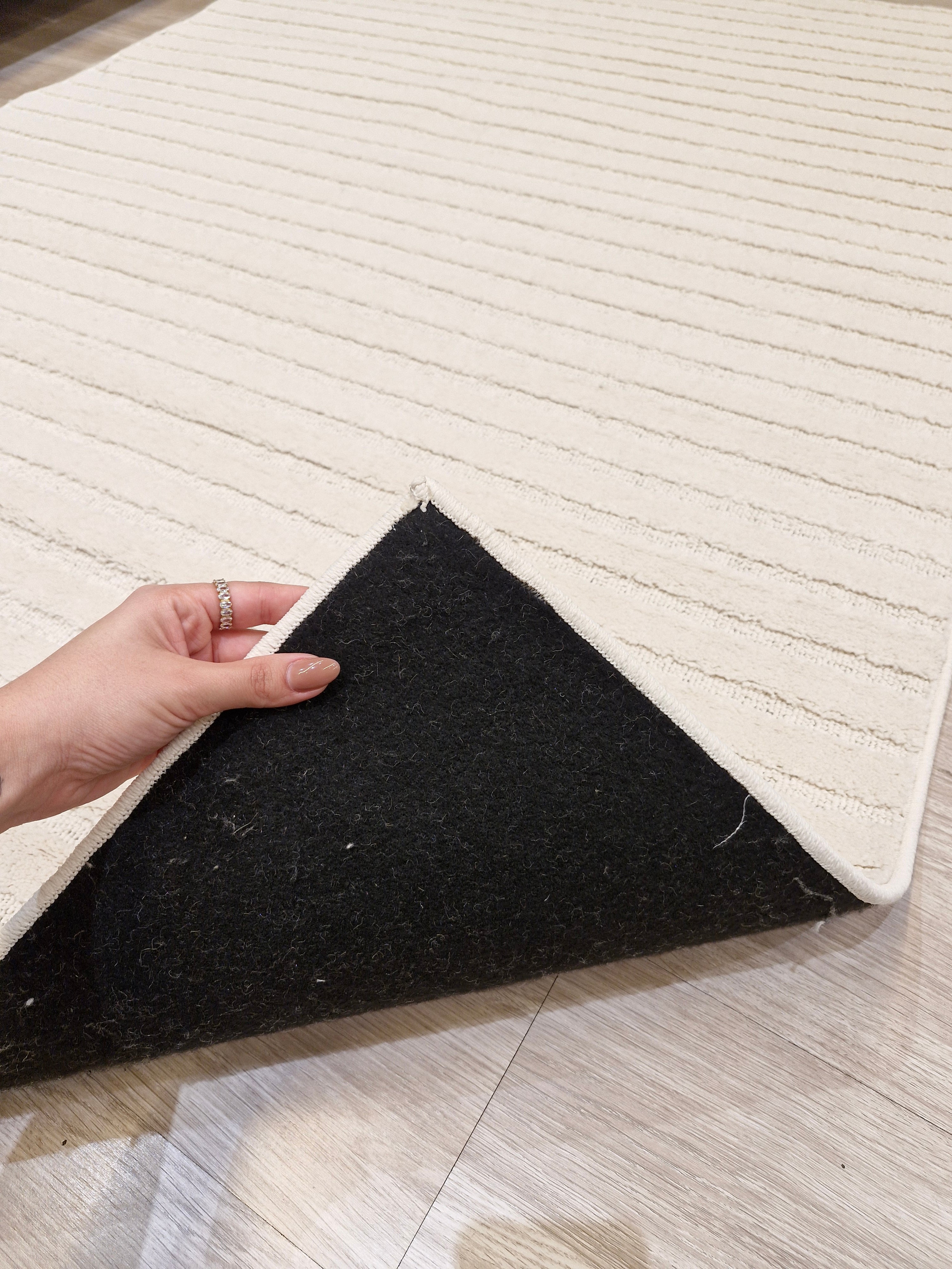 Tapete Listras Areia 140x200 | Peça Única (PU47)