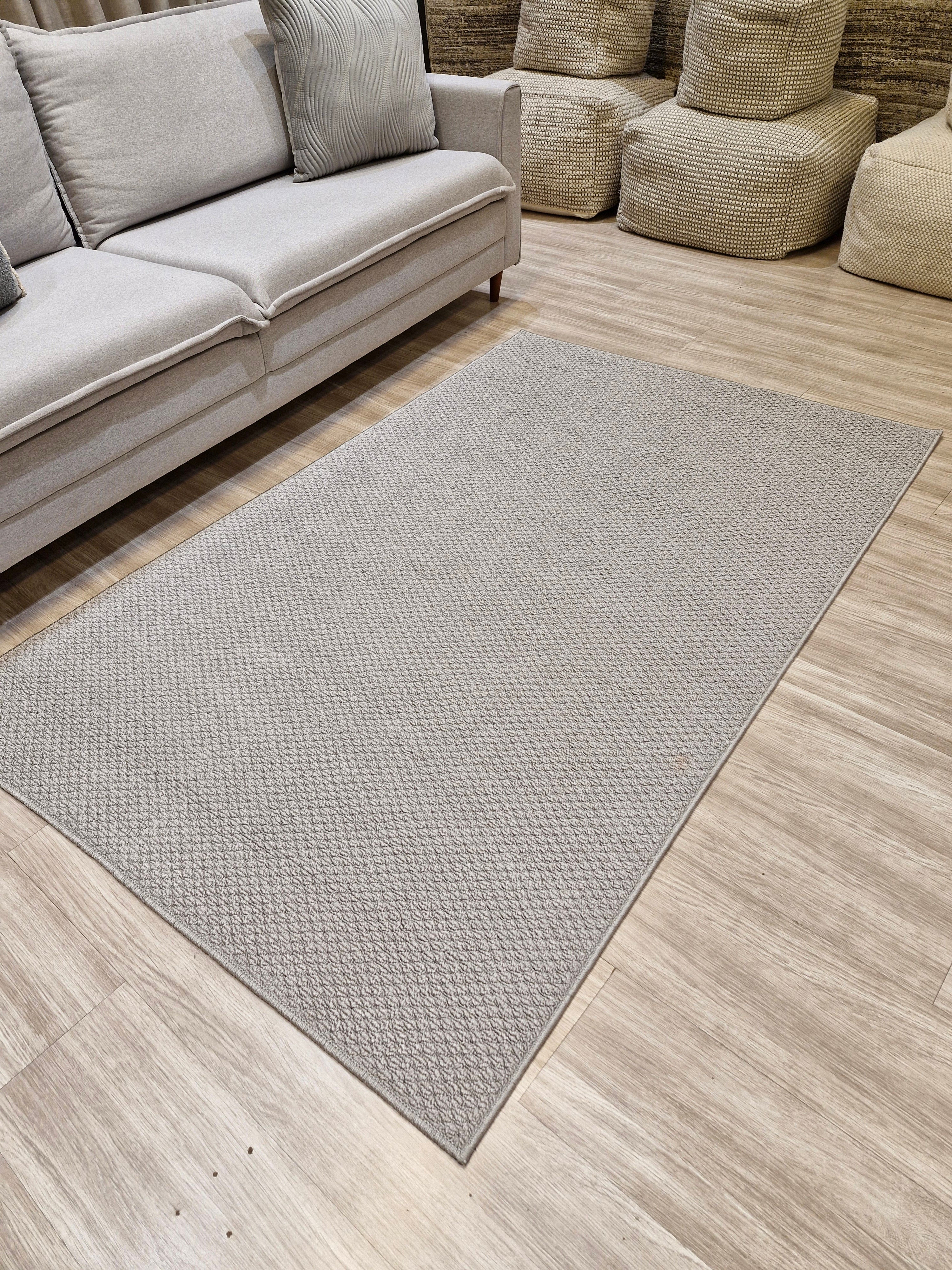 Tapete Bouclê Cinza 125x200 | Peça Única (PU48)