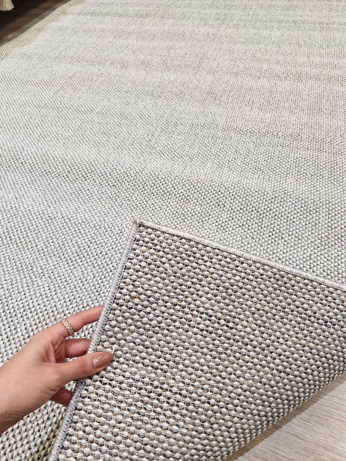 Tapete Tramas Cinza 147x303 | Peça Única (PU52)