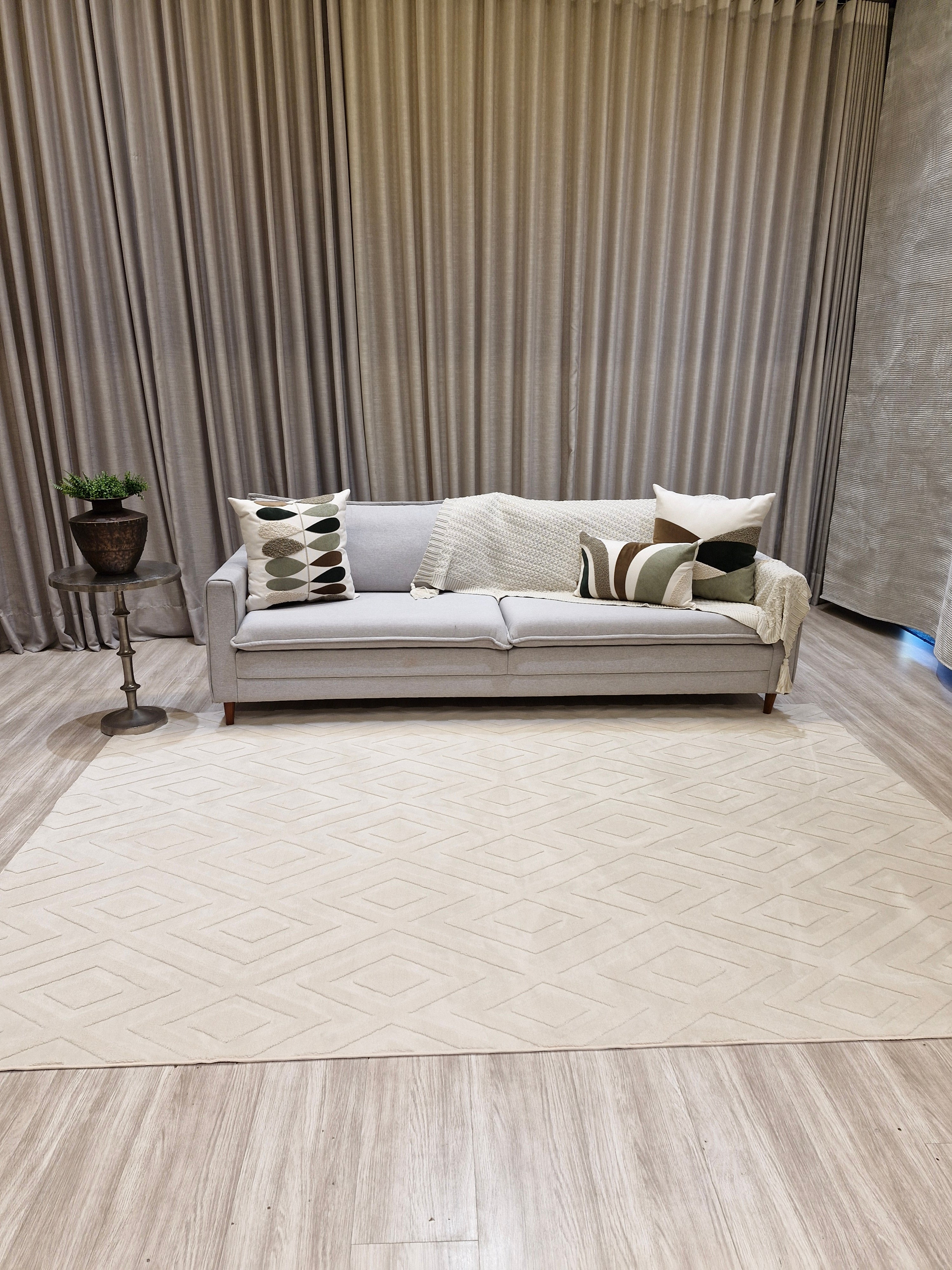 Tapete Comfort Light Beige Geométrico  – Design Geométrico