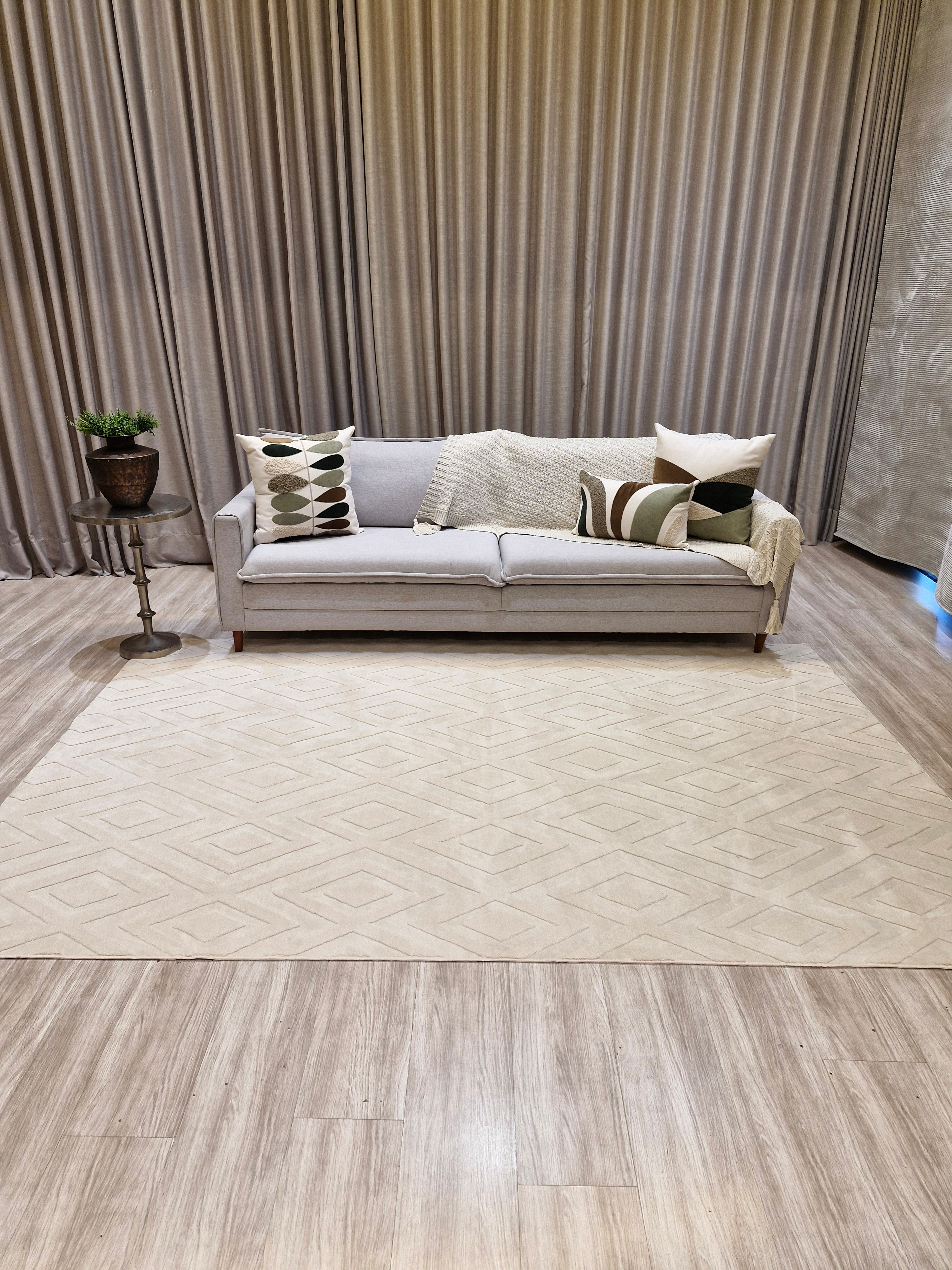 Tapete Comfort Light Beige Geométrico  – Design Geométrico