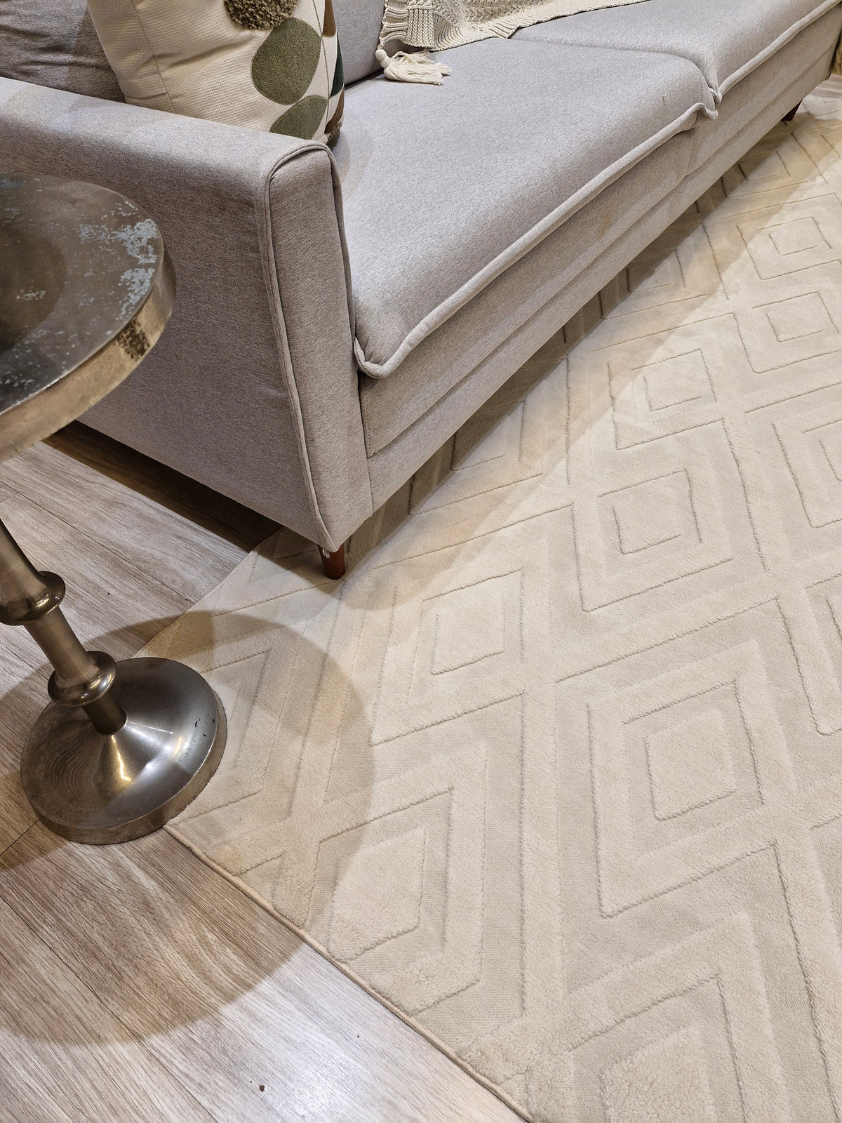 Tapete Comfort Light Beige Geométrico  – Design Geométrico
