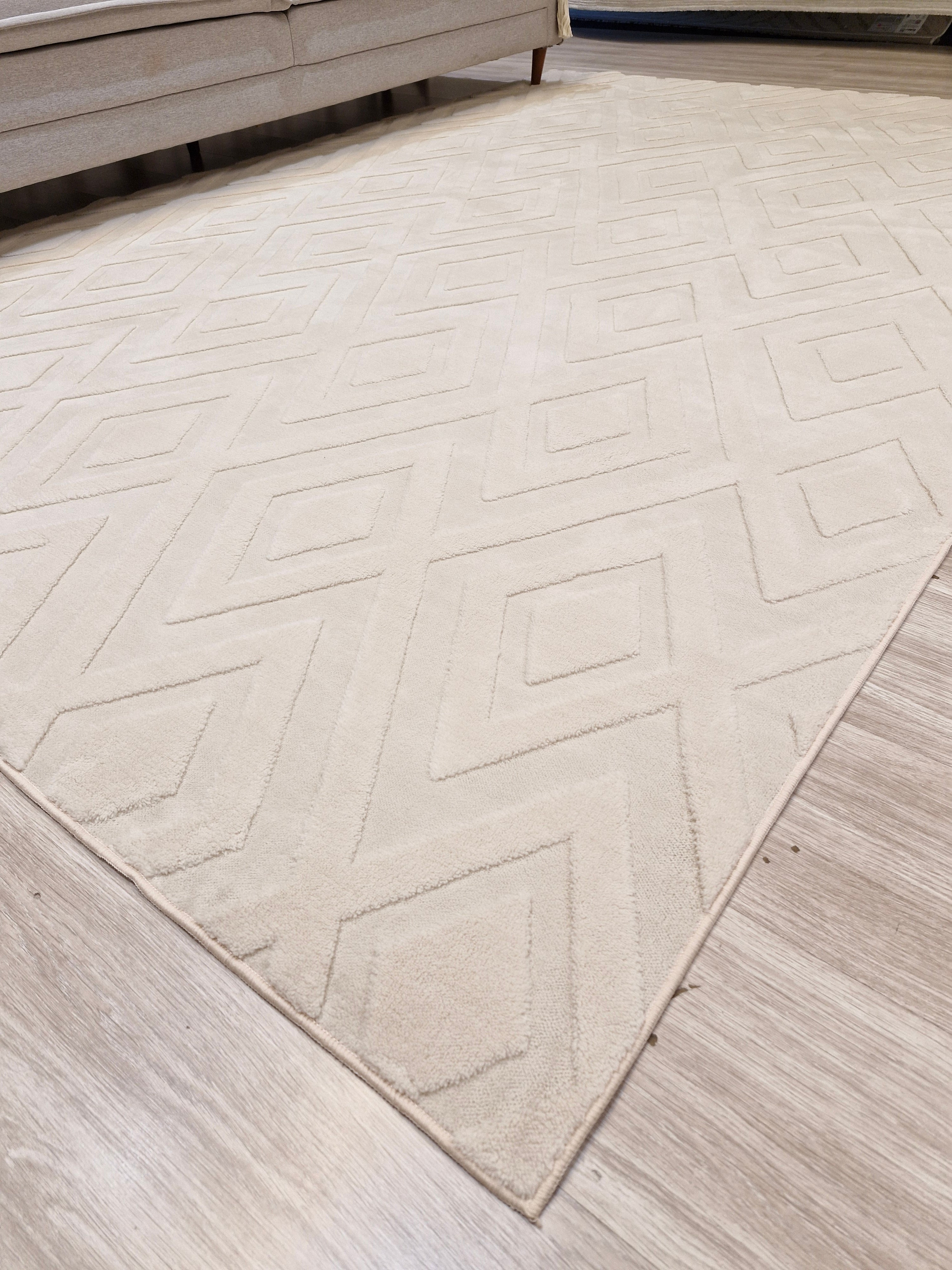 Tapete Comfort Light Beige Geométrico  – Design Geométrico