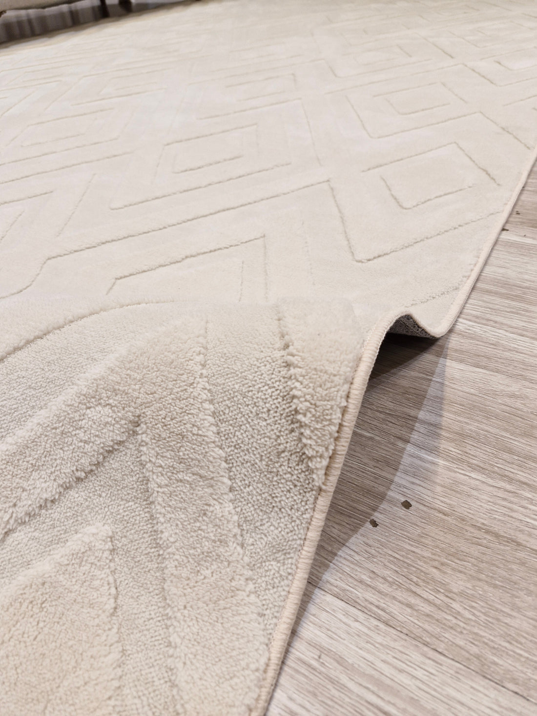 Tapete Comfort Light Beige Geométrico  – Design Geométrico