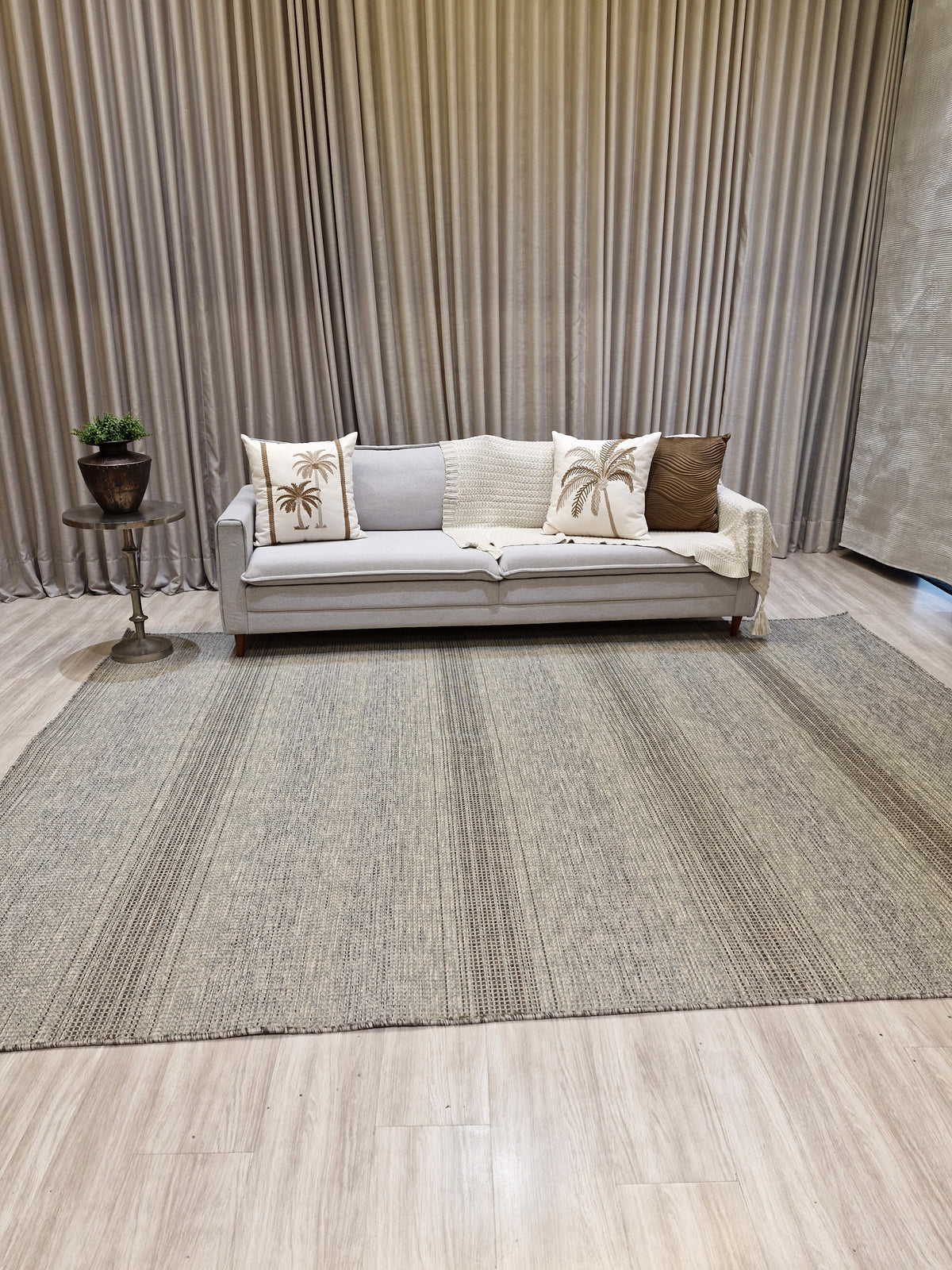 Tapete em Sisal Egípcio Grey | Uso Indoor Outdoor (TartGrey) Importação Egito