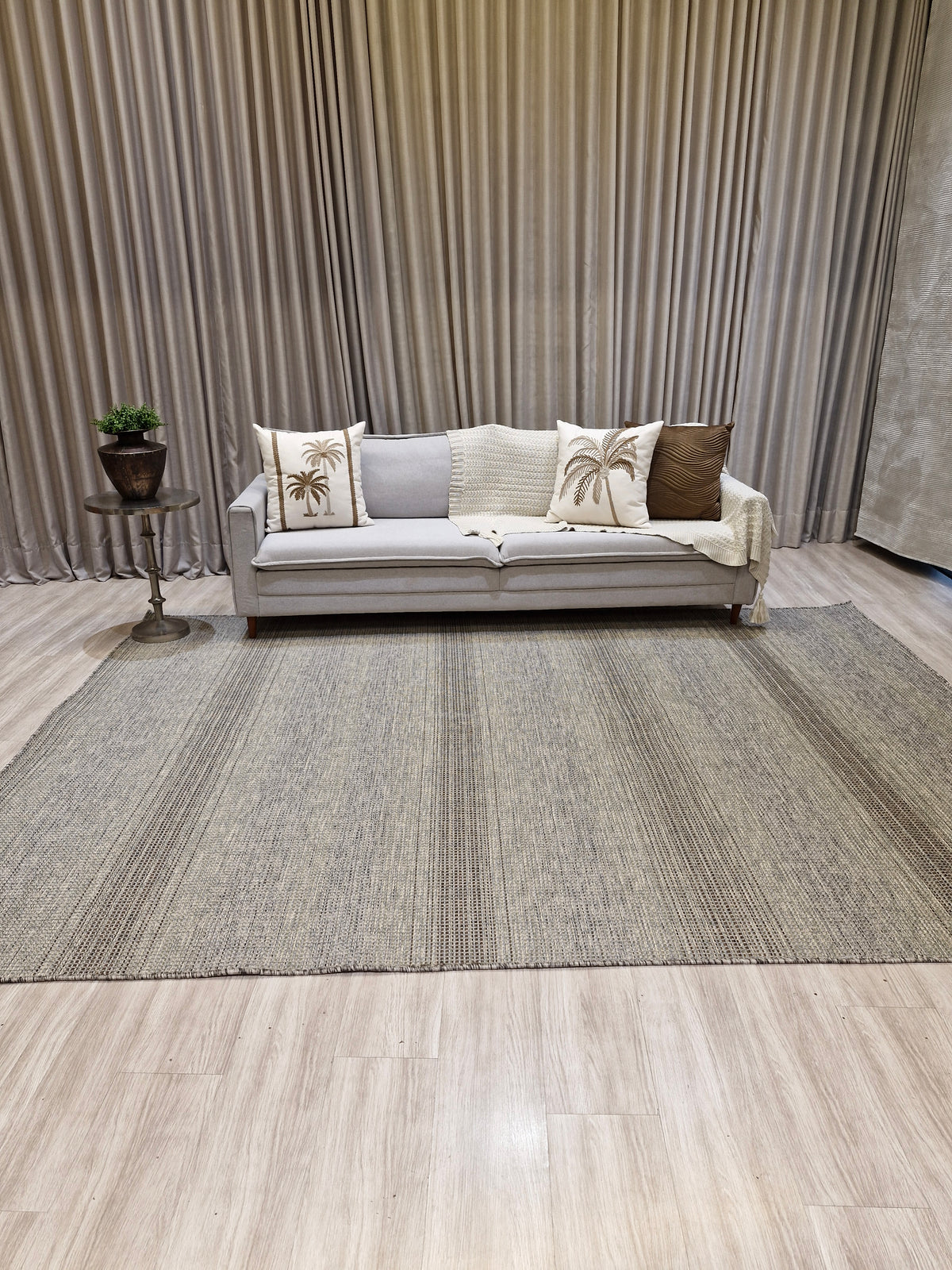 Tapete em Sisal Egípcio Grey | Uso Indoor Outdoor (TartGrey) Importação Egito