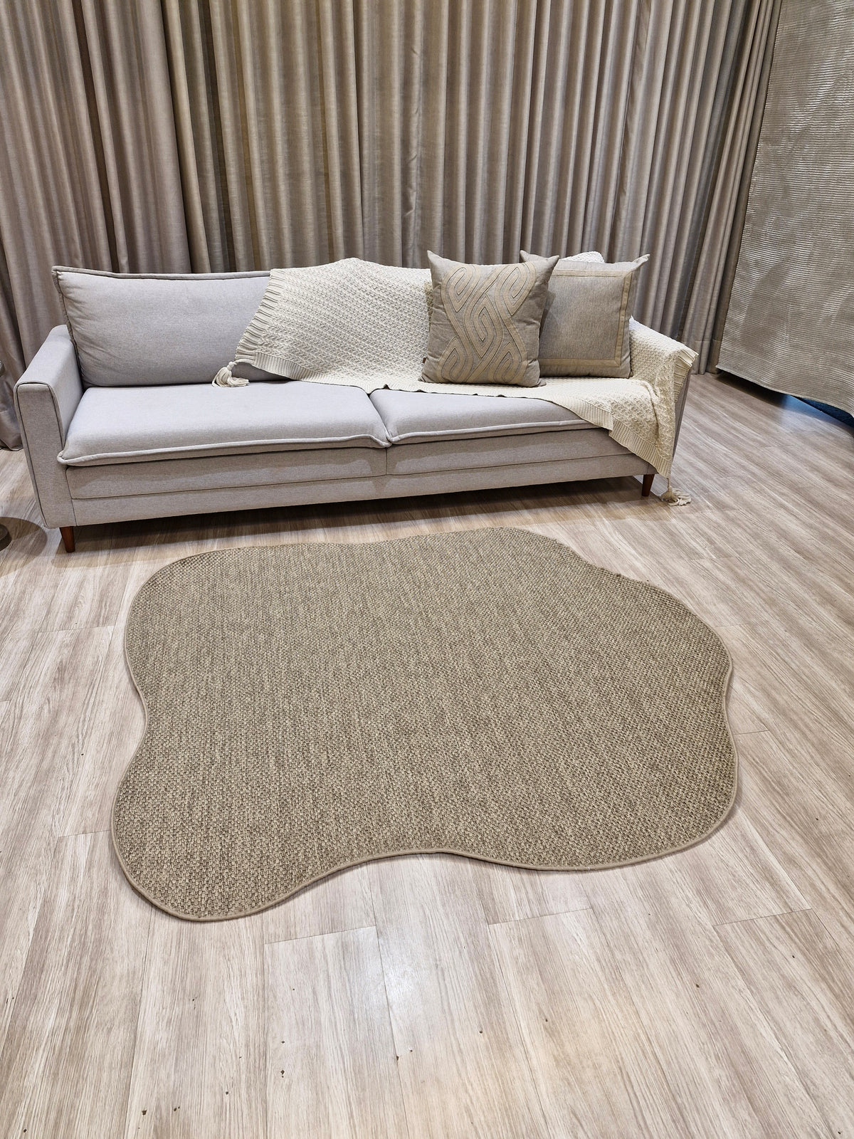 Tapete Orgânico Em Sisal Egípcio 174x156 | Peça Única e No Estado (PE48)