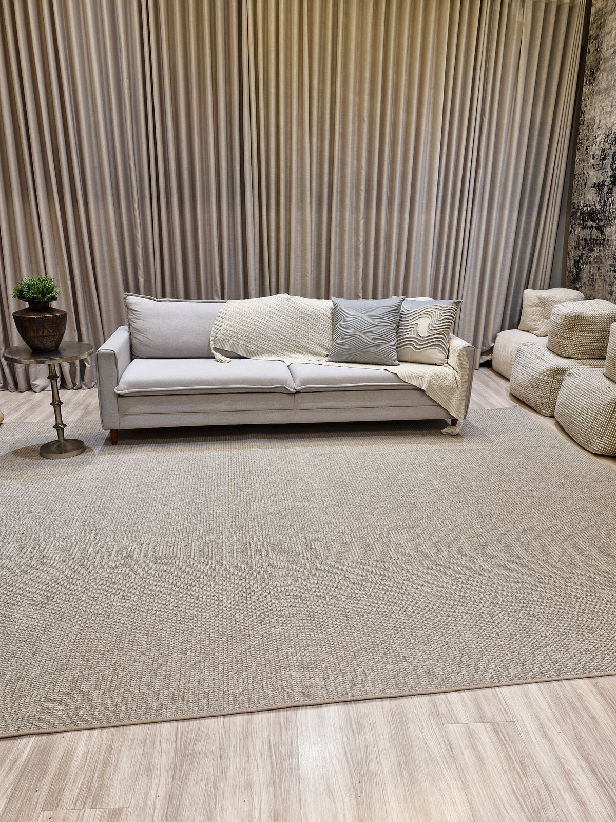 Tapete Boucle Bege 265x475 | Peça Única e No Estado (PE52)