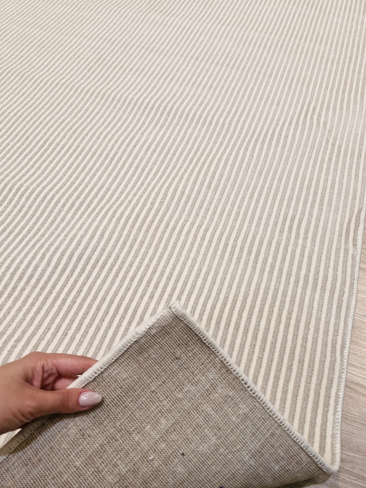 Tapete Mesclado Bege/Off Sofy 210x360 | Peça Única (PU68)