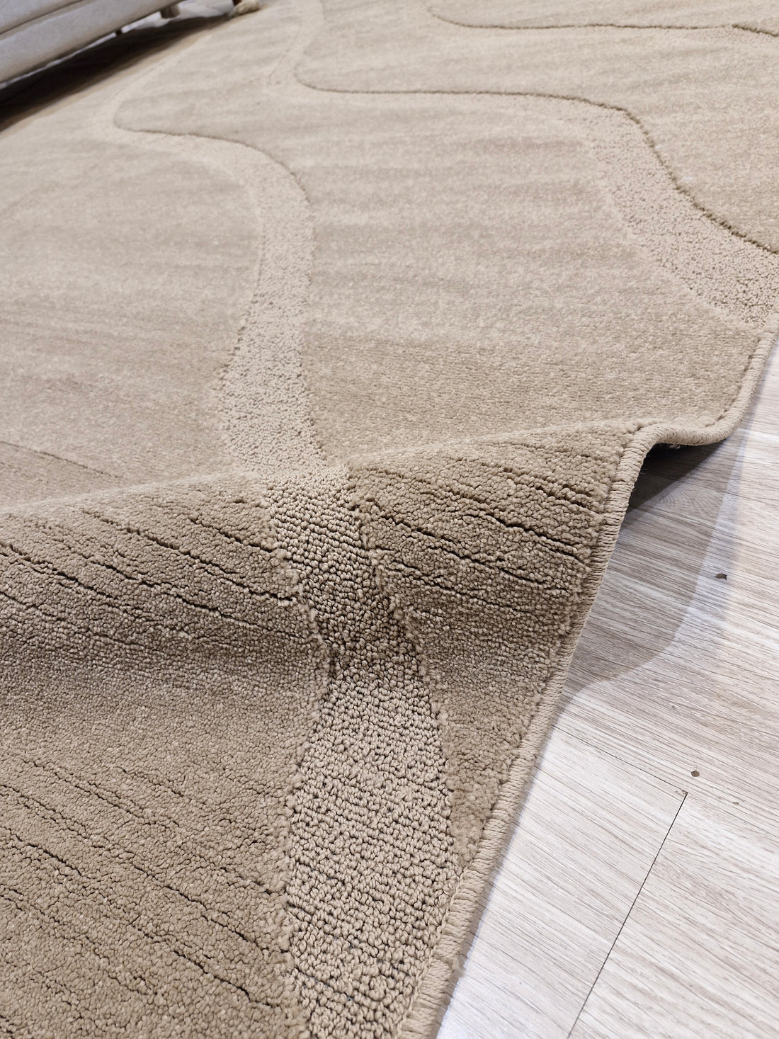 Tapete Ondas Bege 290x345 | Peça Única e No Estado (PE54)