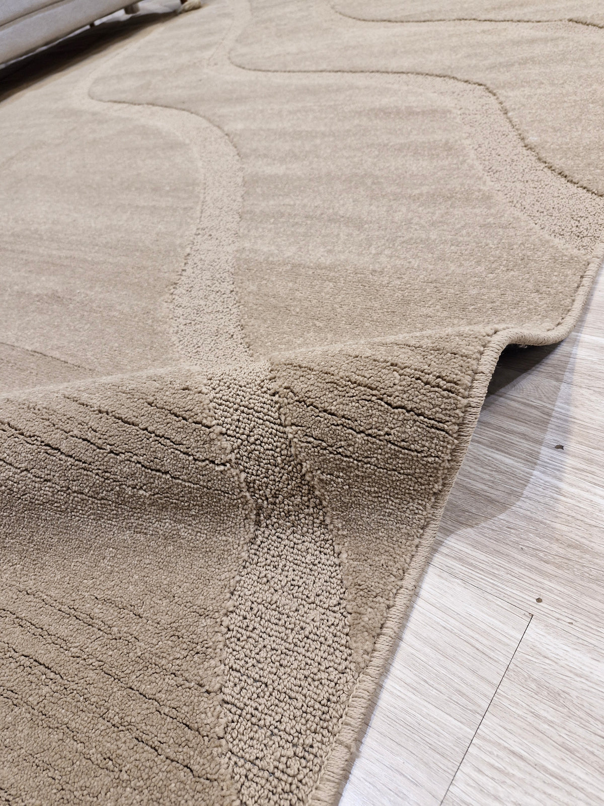 Tapete Ondas Bege 290x345 | Peça Única e No Estado (PE54)