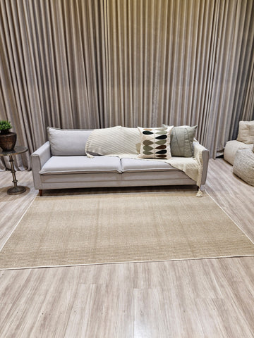Tapete Bouclê Bege 140x240 | Peça Única (PU74)