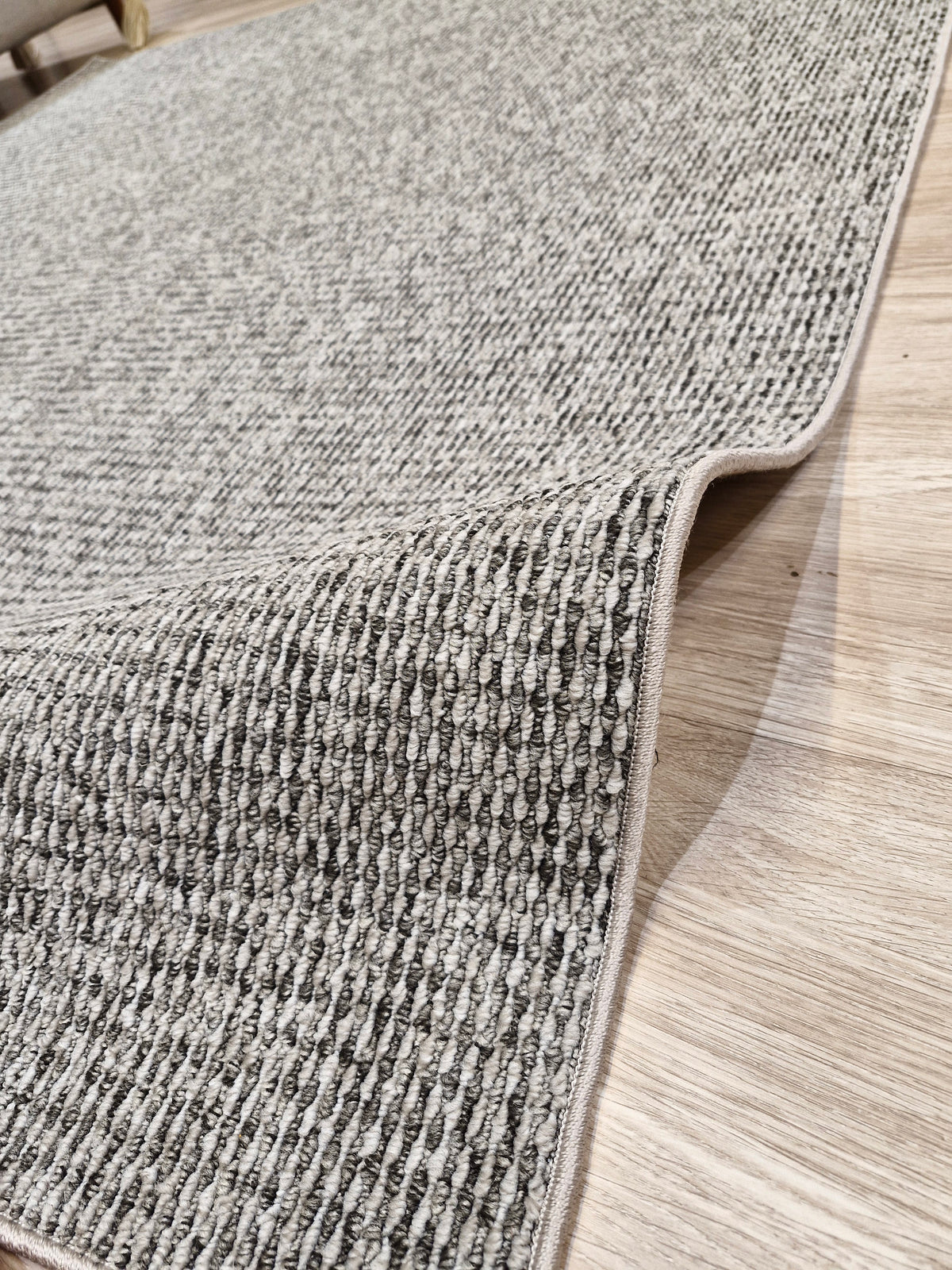 Tapete Turco Ire Cinza Boucle 190x190 | Peça Única (PU78)