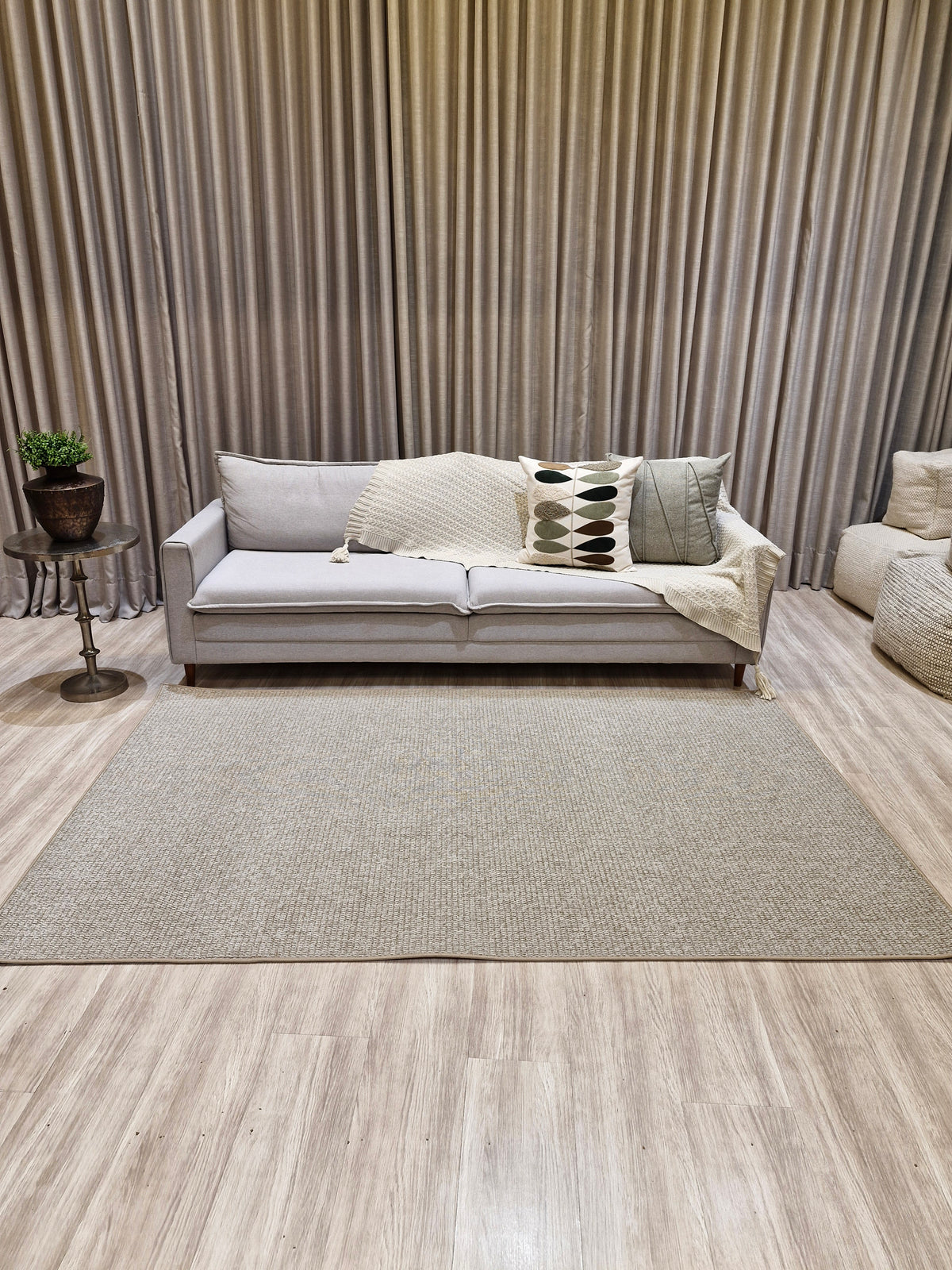 Tapete Turco Ire Bege Boucle 155x250 | Peça Única (PU80)