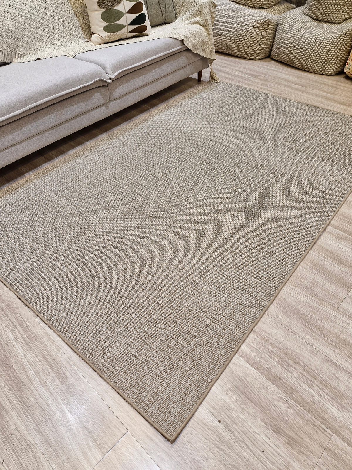 Tapete Turco Ire Bege Boucle 155x250 | Peça Única (PU80)