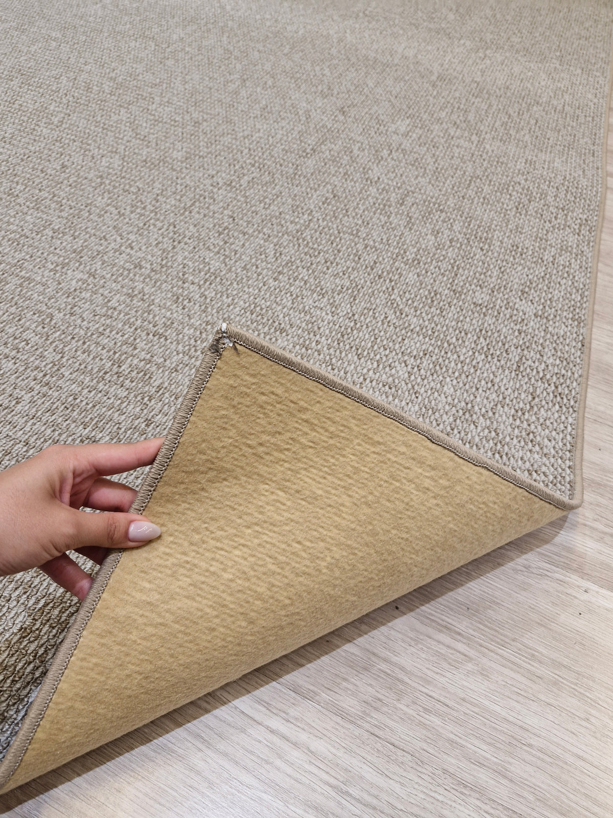 Tapete Turco Ire Bege Boucle 155x250 | Peça Única (PU80)