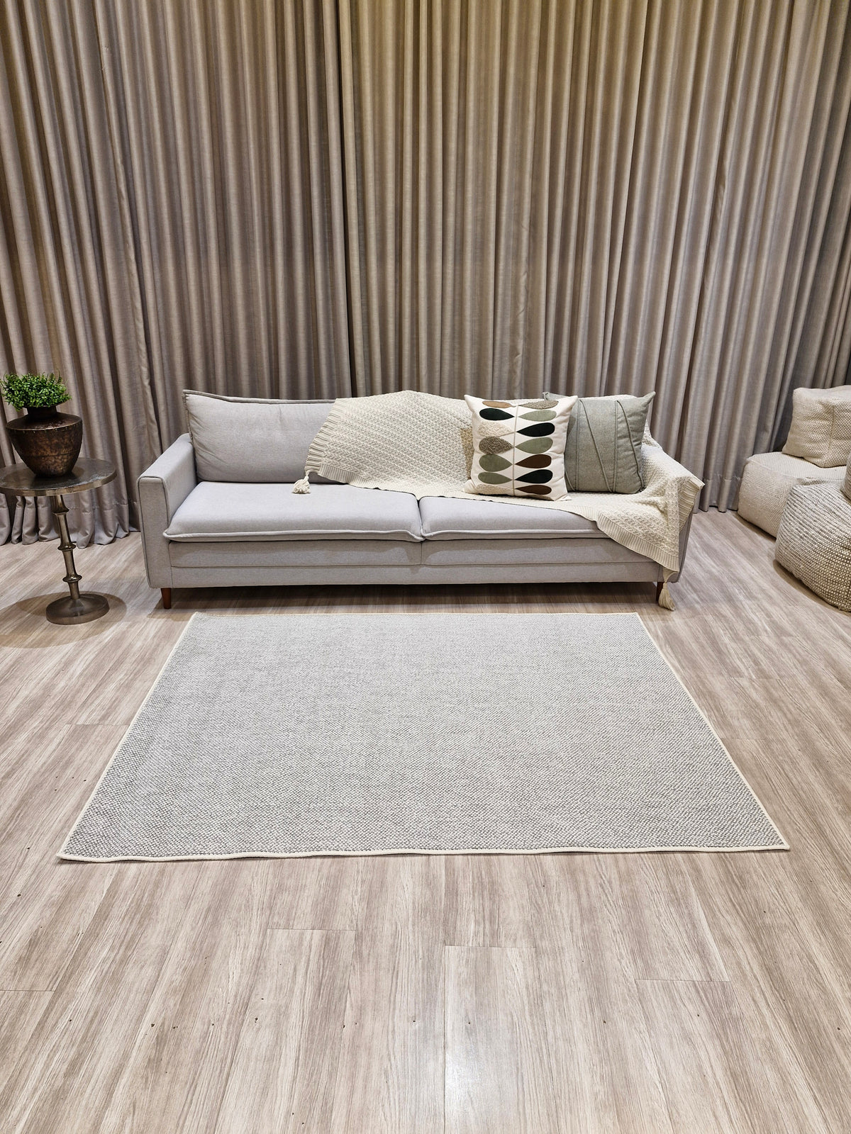 Tapete Turco Tramas Prata 150x200 | Peça Única e No Estado (PE67)