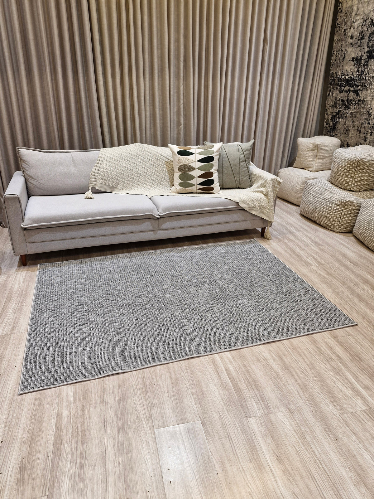 Tapete Turco Ire Prata Boucle 143x200 | Peça Única (PU82)