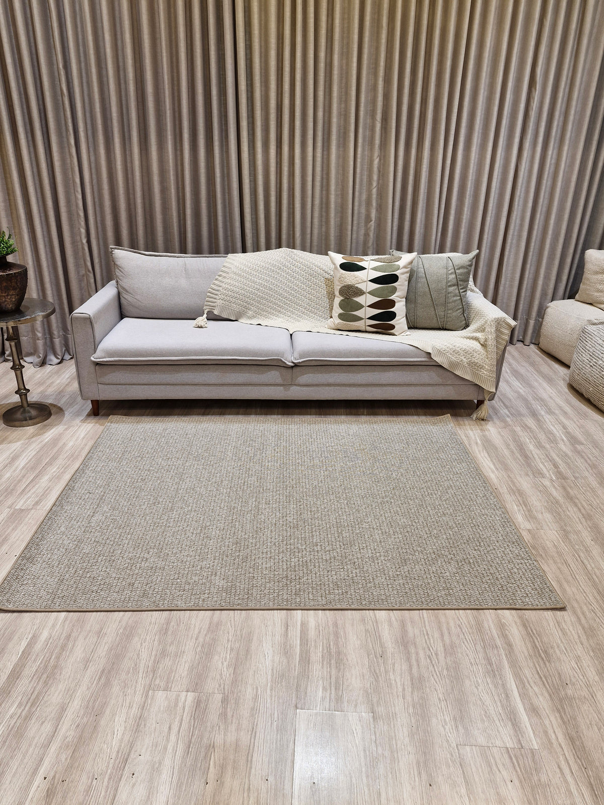 Tapete Turco Ire Bege Boucle 120x200 | Peça Única (PU86)