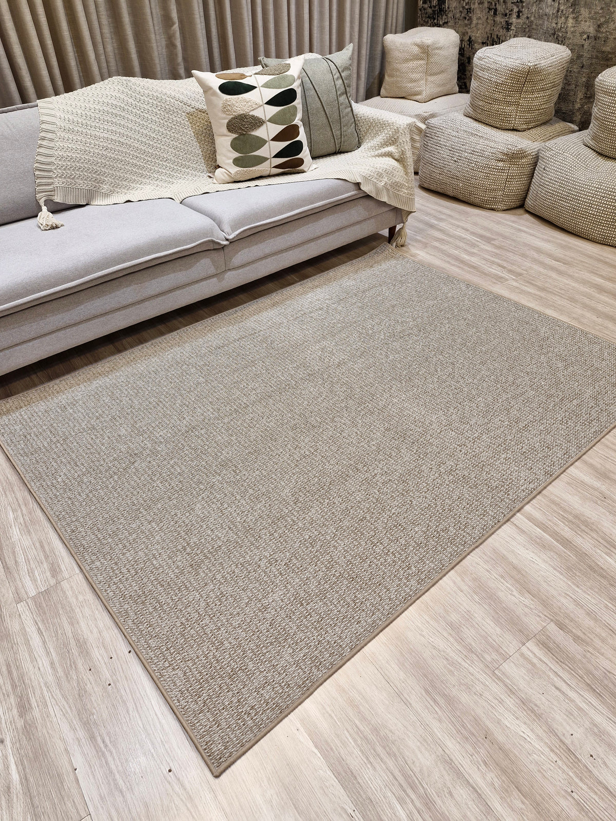 Tapete Turco Ire Bege Boucle 160x215 | Peça Única (PU87)