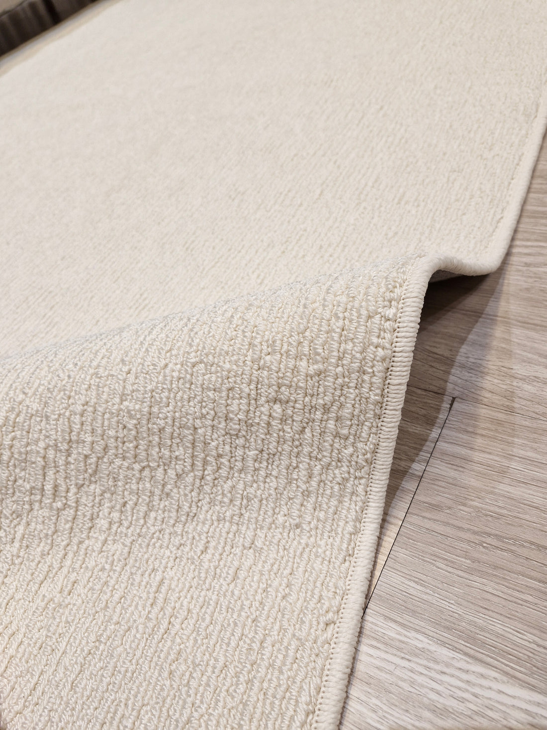 Tapete Impermeável Trama Off White Aqua11 150x200 | Peça Única (PU92)
