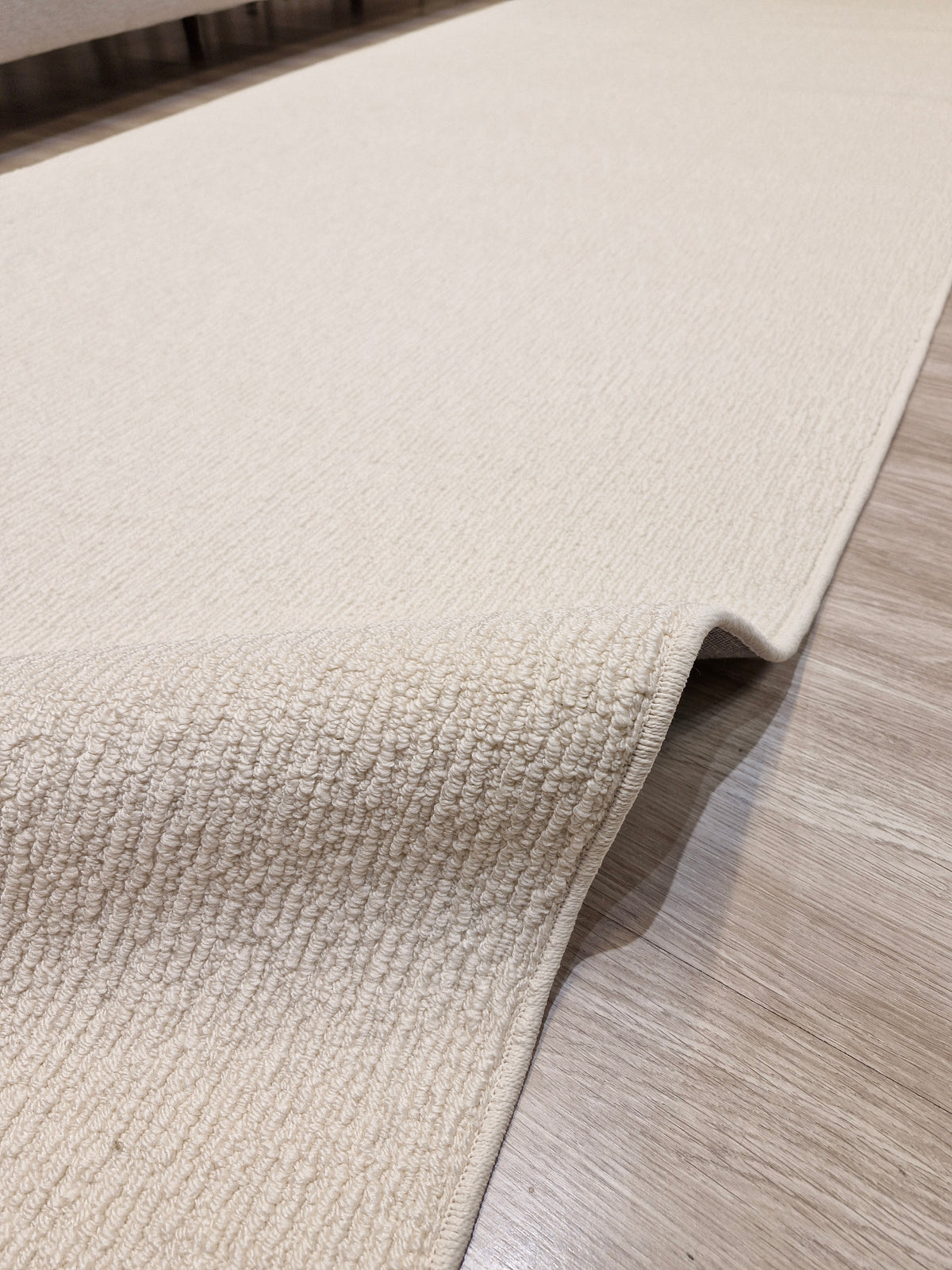 Passadeira Impermeável Trama Off White Aqua11 130x400 | Peça Única (PU95)