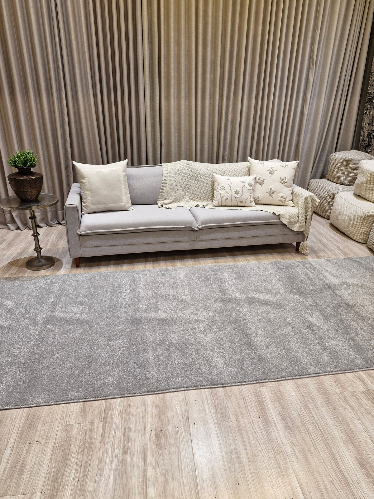 Tapete Impermeável Chinês Grey 150x420 | Peça Única (PU100)