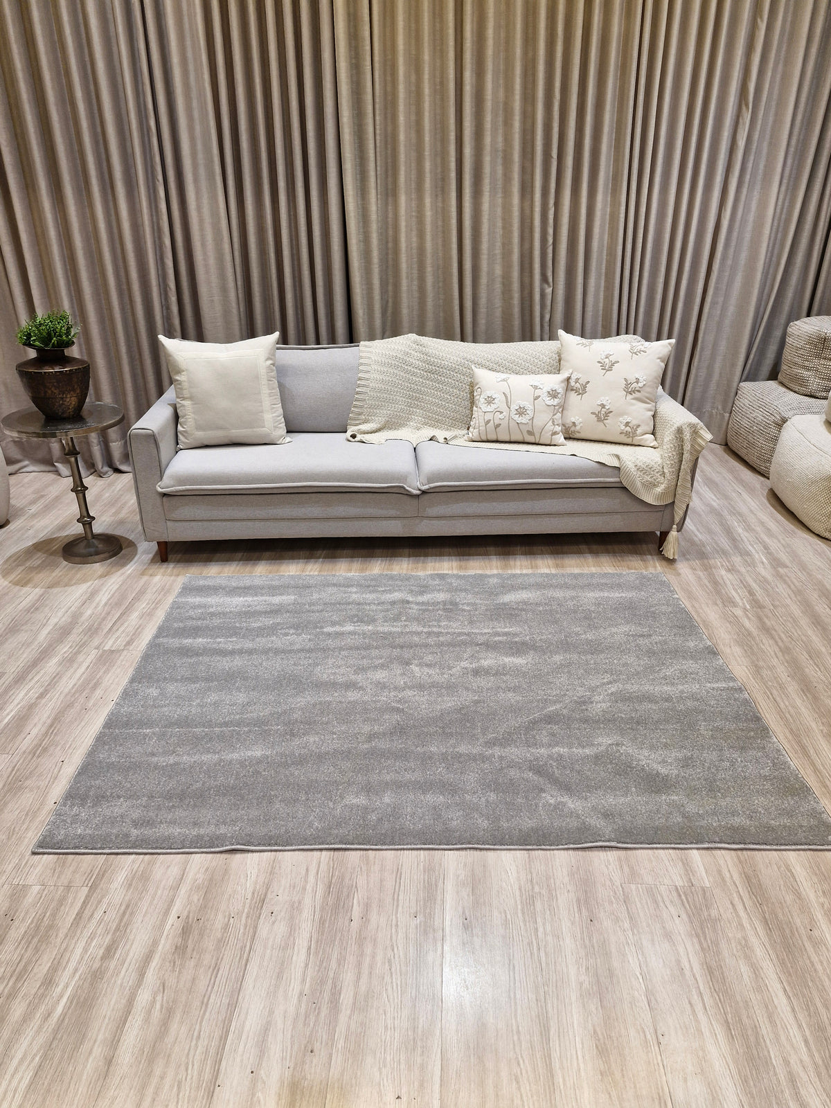 Tapete Impermeável Grey 150x210 | Peça Única (PU102)