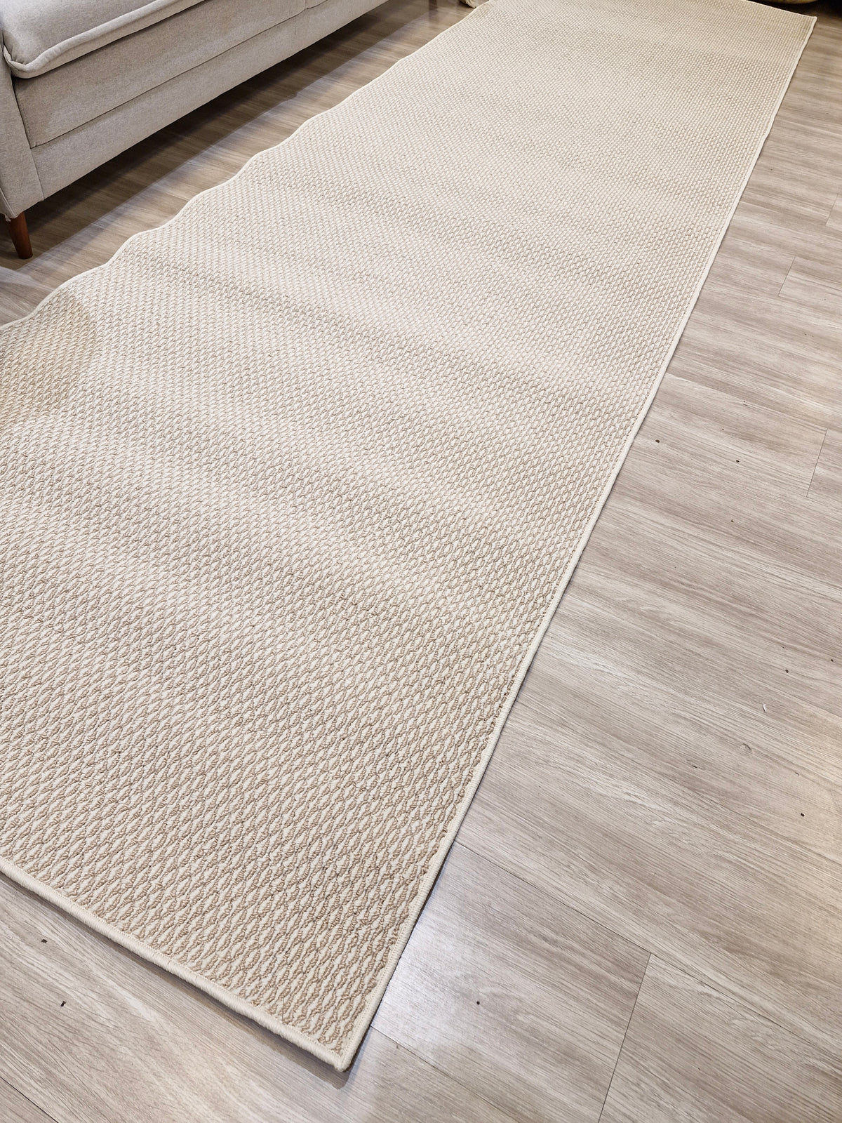 Passadeira Bouclê areia/dourado 120x400 | Peça Única (PU106)