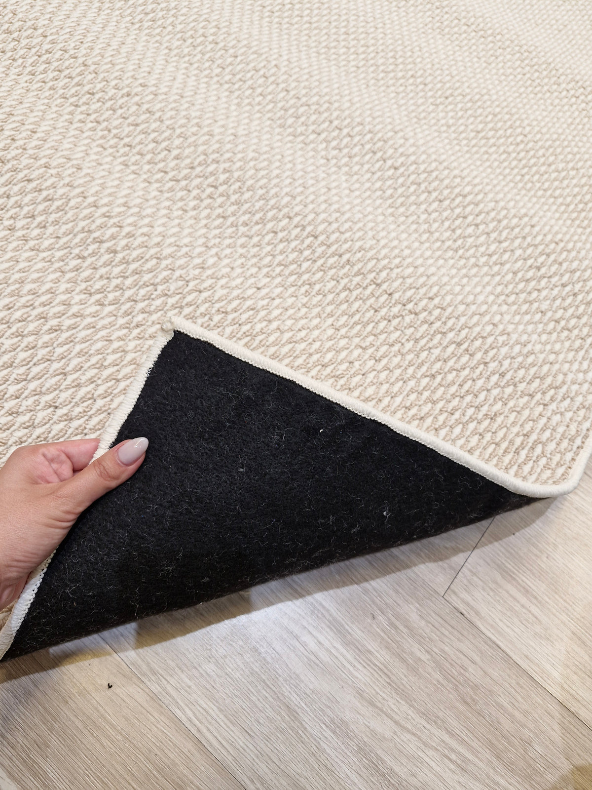Passadeira Bouclê areia/dourado 120x400 | Peça Única (PU106)