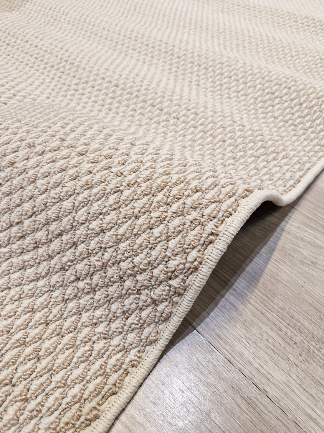 Passadeira Bouclê areia/dourado 120x400 | Peça Única (PU106)