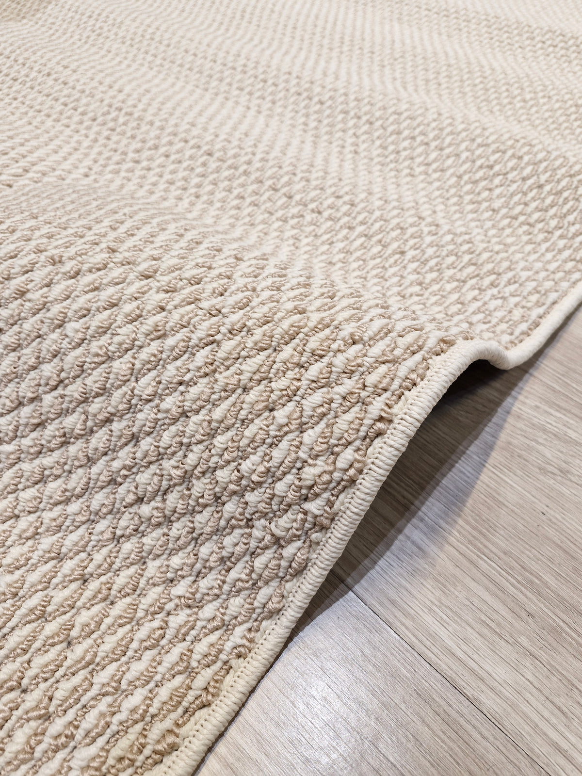 Passadeira Bouclê areia/dourado 120x400 | Peça Única (PU106)