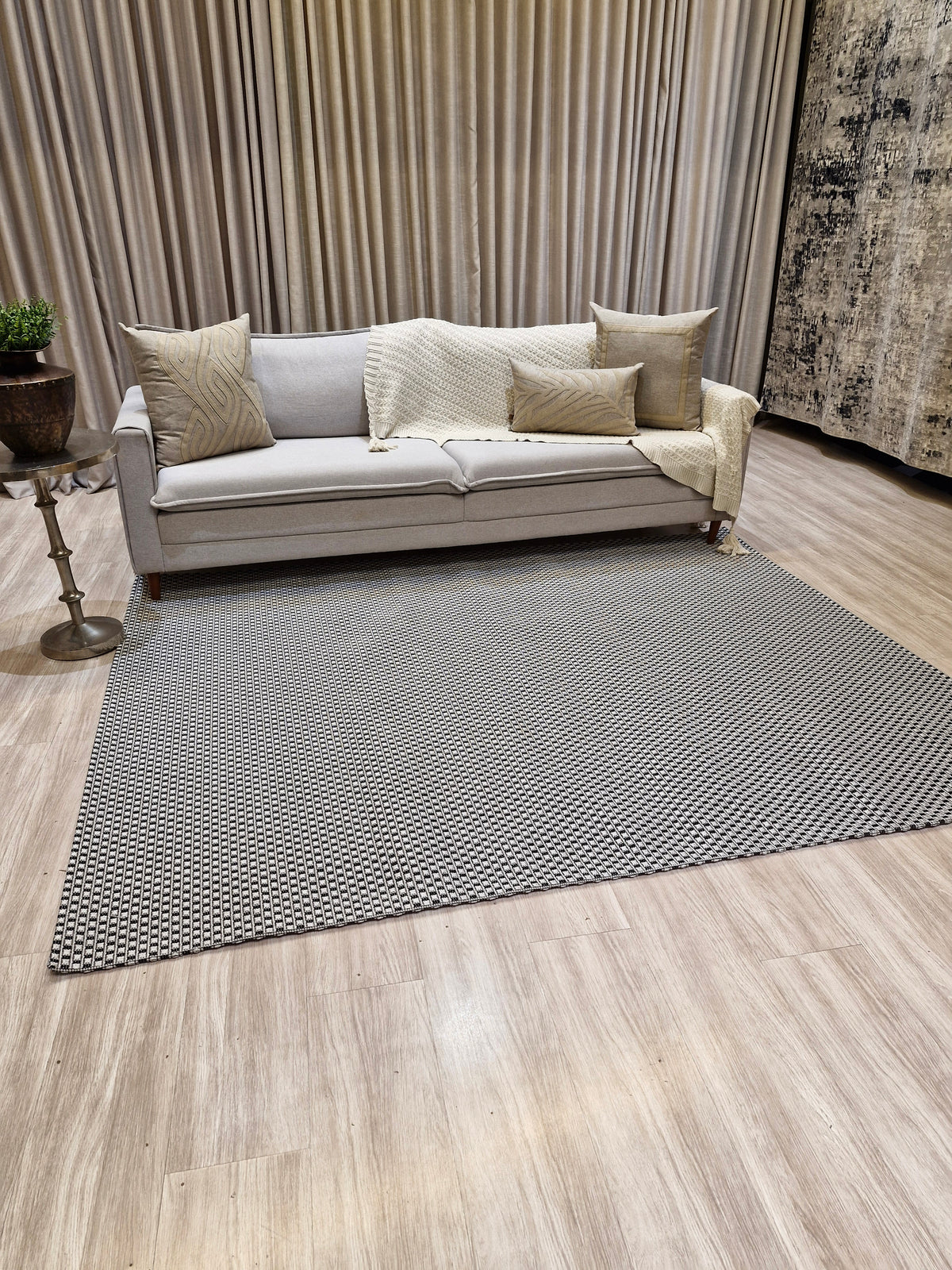 Tapete Sisal Egípcio Ibz821 | 100% Polipropileno | Importação Egito - Peça Única