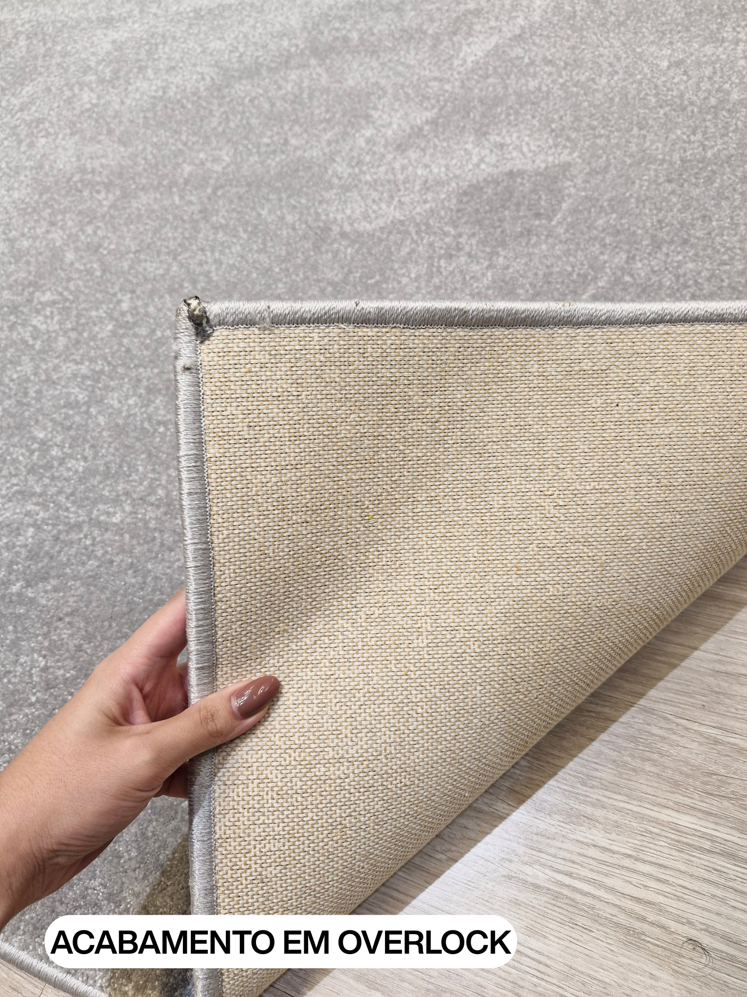 Tapete Impermeável Chinês Grey Casablan | Tapetes Sob Medida