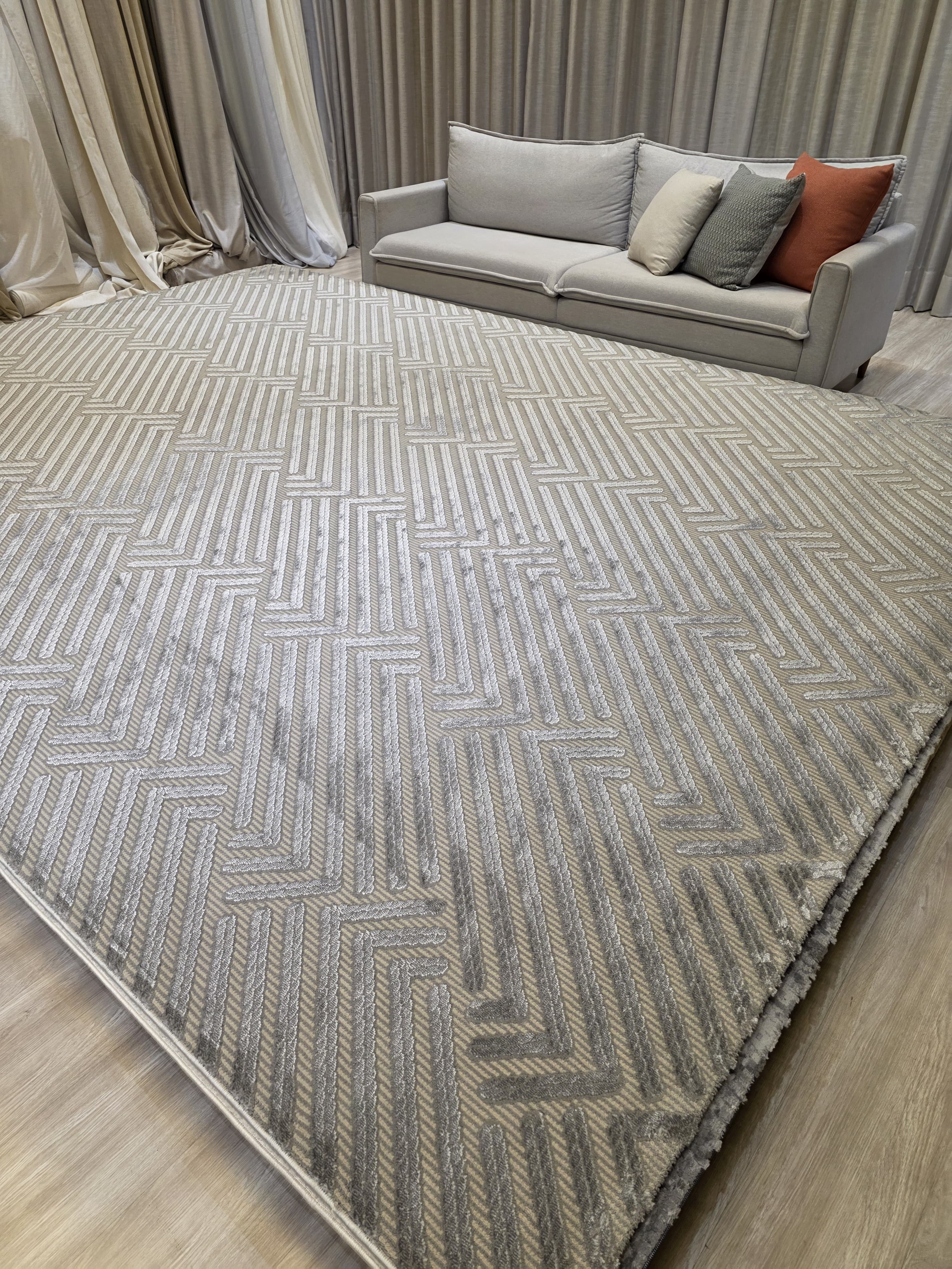 TAPETE GEOMETRIC TURCO CINZA  300X400 última peça|| Promo Especial Dia Das Mães