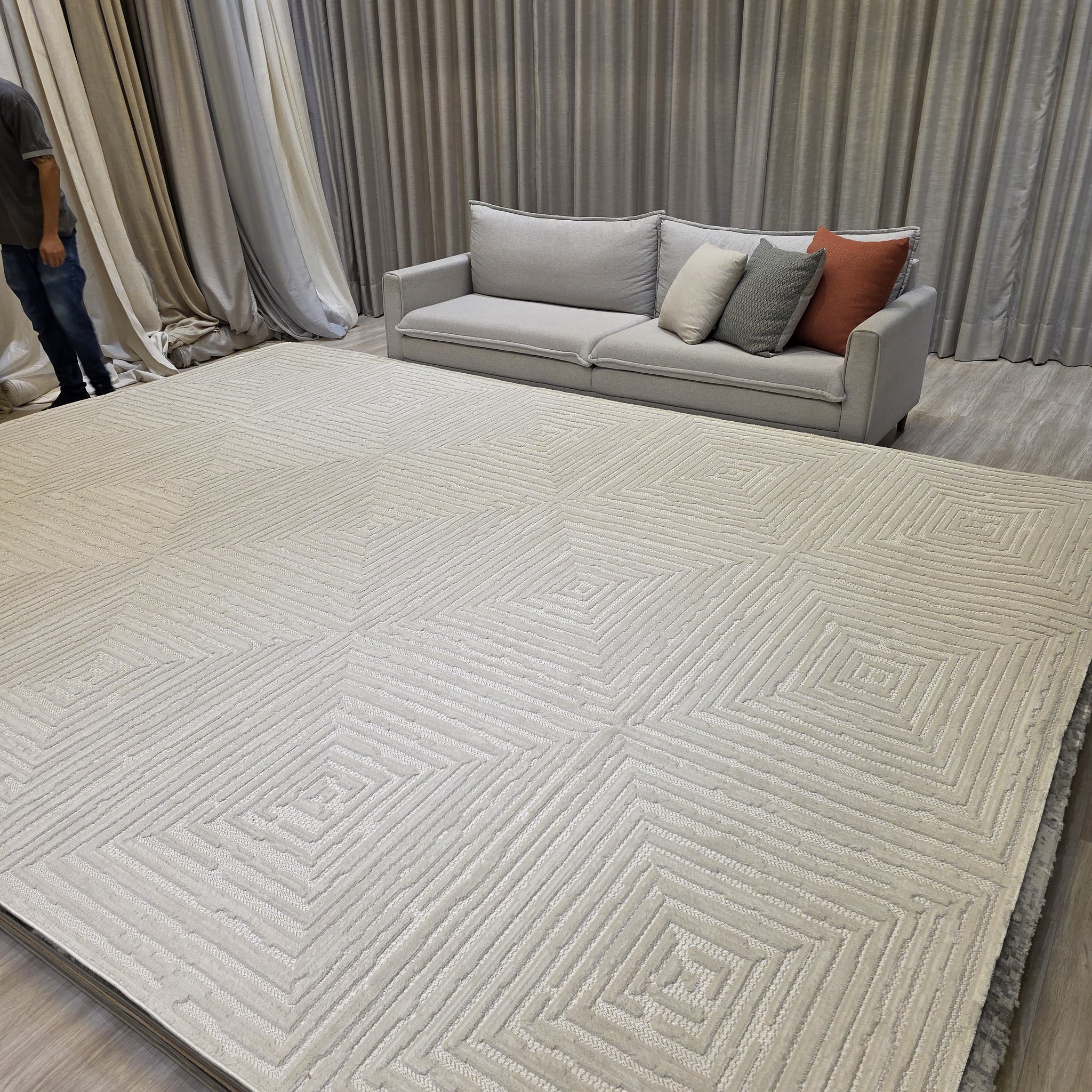 TAPETE GEOMETRIC RUSTIC  300X400 última peça|| Promo Especial Dia Das Mães
