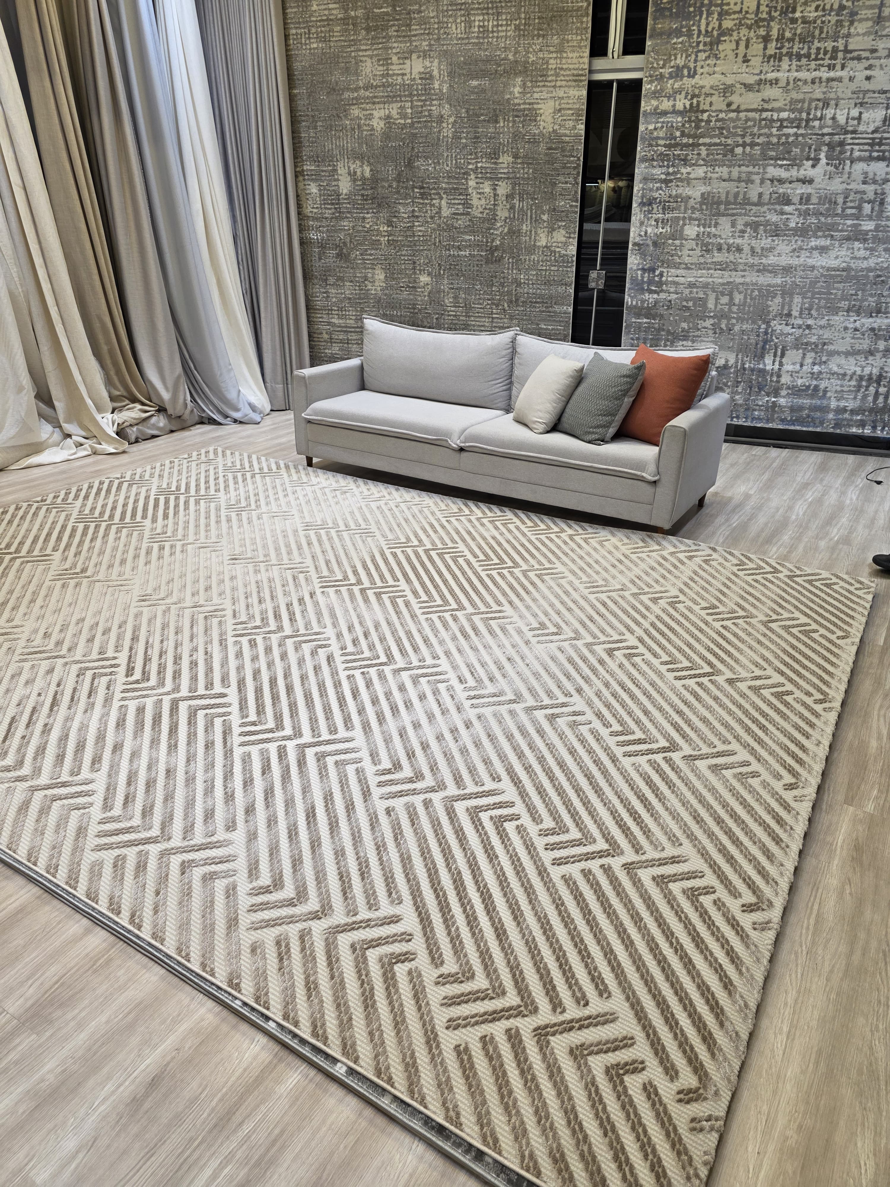 TAPETE GEOMETRICO BEGE  300X400 última peça|| Promo Especial Dia Das Mães